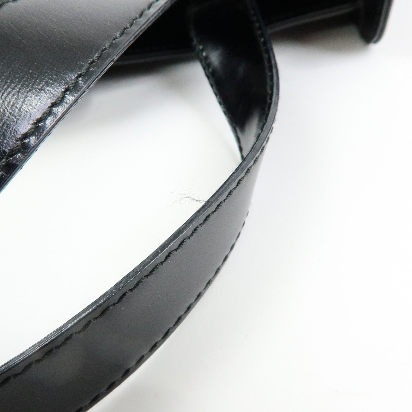 Ferragamo Vara Leather 2way Bag Hand Bag Black