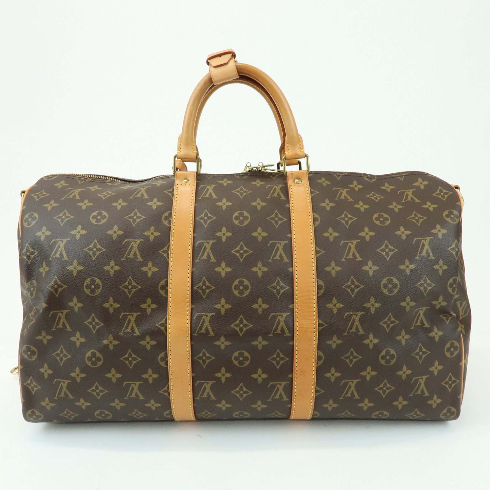 Louis Vuitton Monogram Keep All Bandouliere 50 Boston Bag M41416