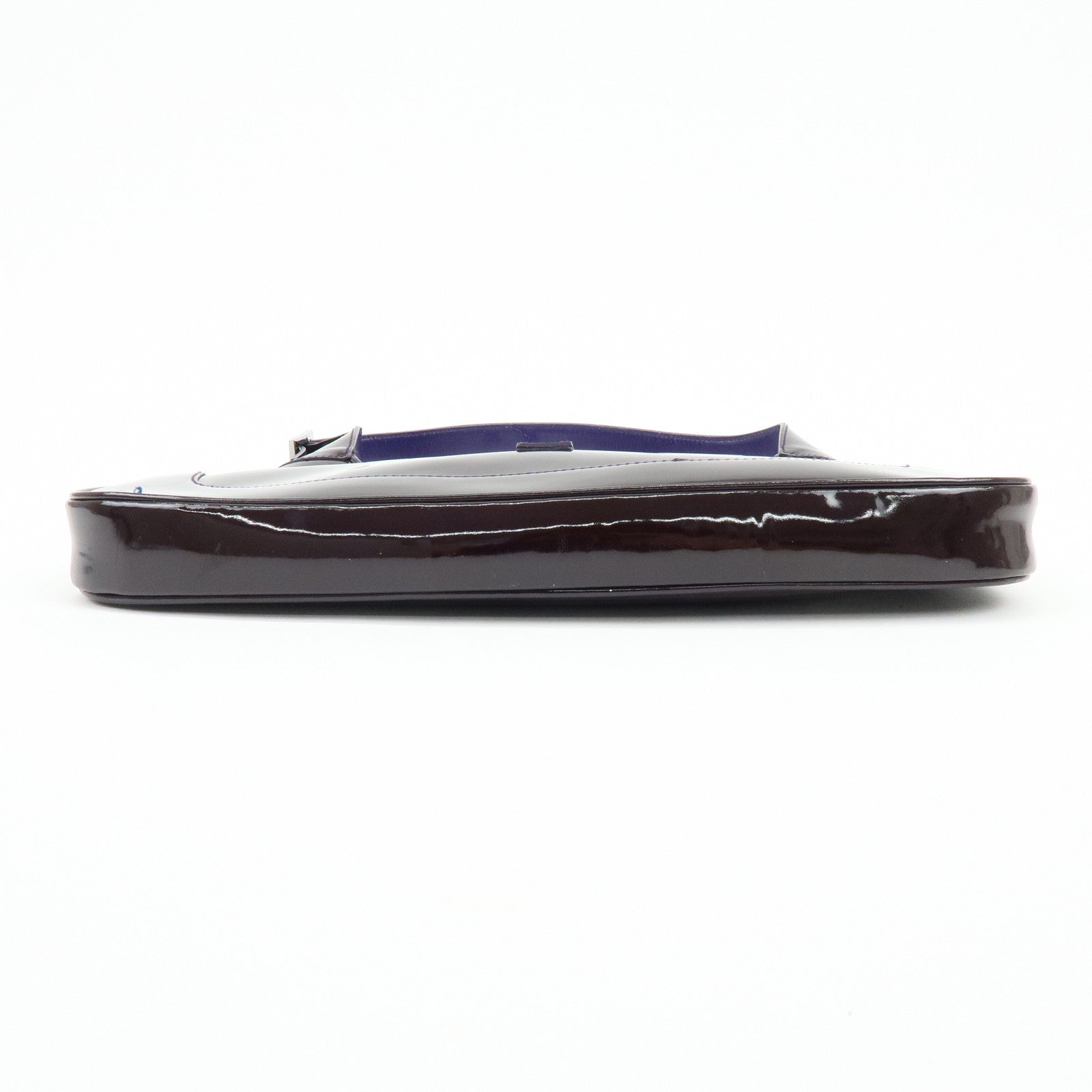 GUCCI Jackie Patent Leather Shoulder Bag Hand Bag Purple 001.3306