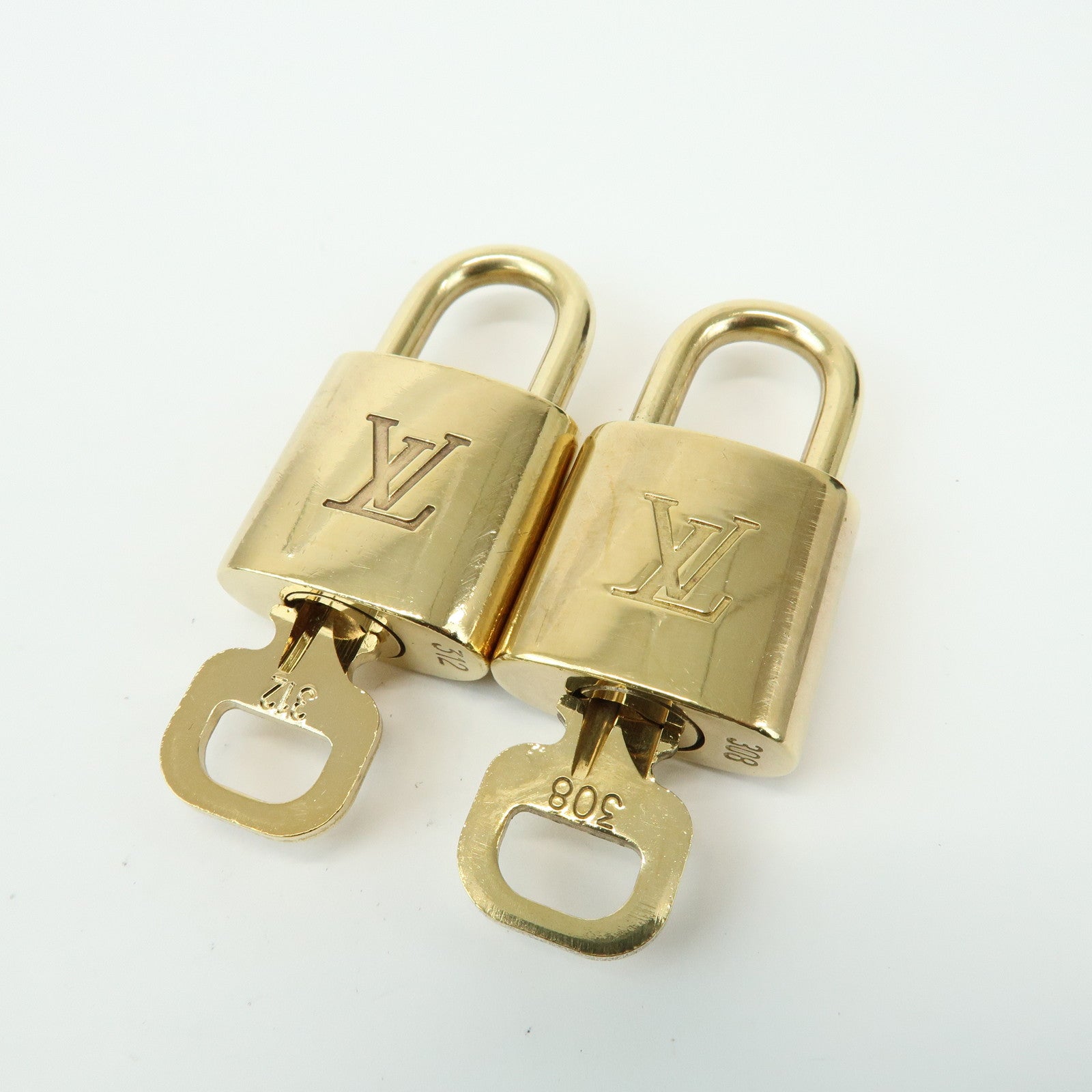 Louis Vuitton Set of 10 Lock & Key Cadena Key Lock