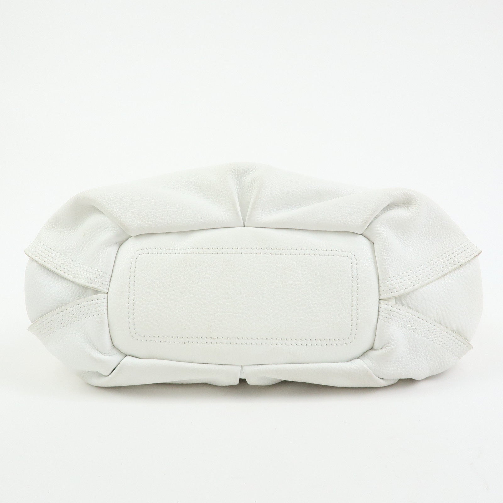 Celine Bittersweet Leather Shoulder Bag Hand Bag Hobo Bag White