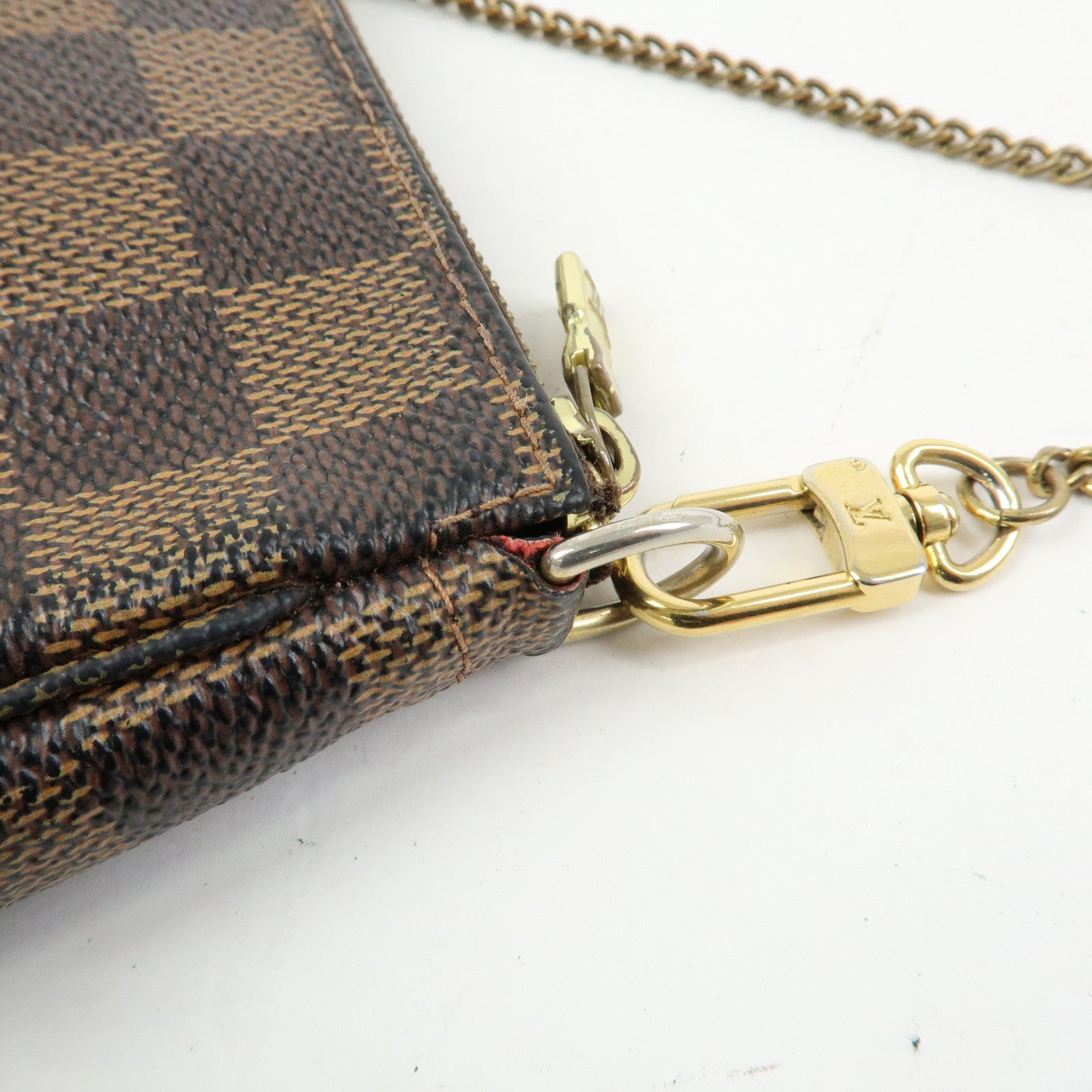 Louis Vuitton Damier T&B Mini Pochette Accessoires Pouch Brown N58011