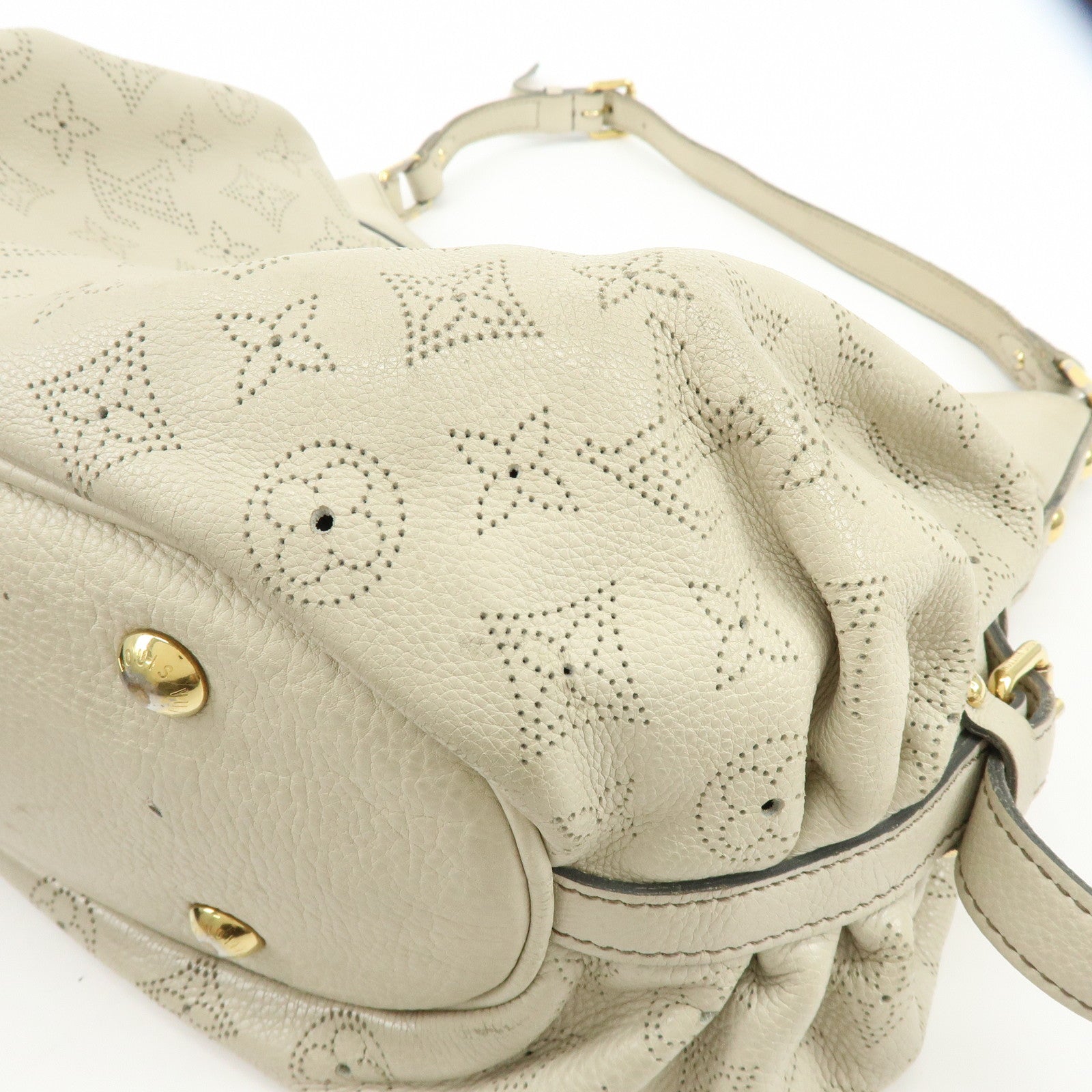 Louis Vuitton Monogram Mahina XS Shoulder Bag Gris Greige M95768