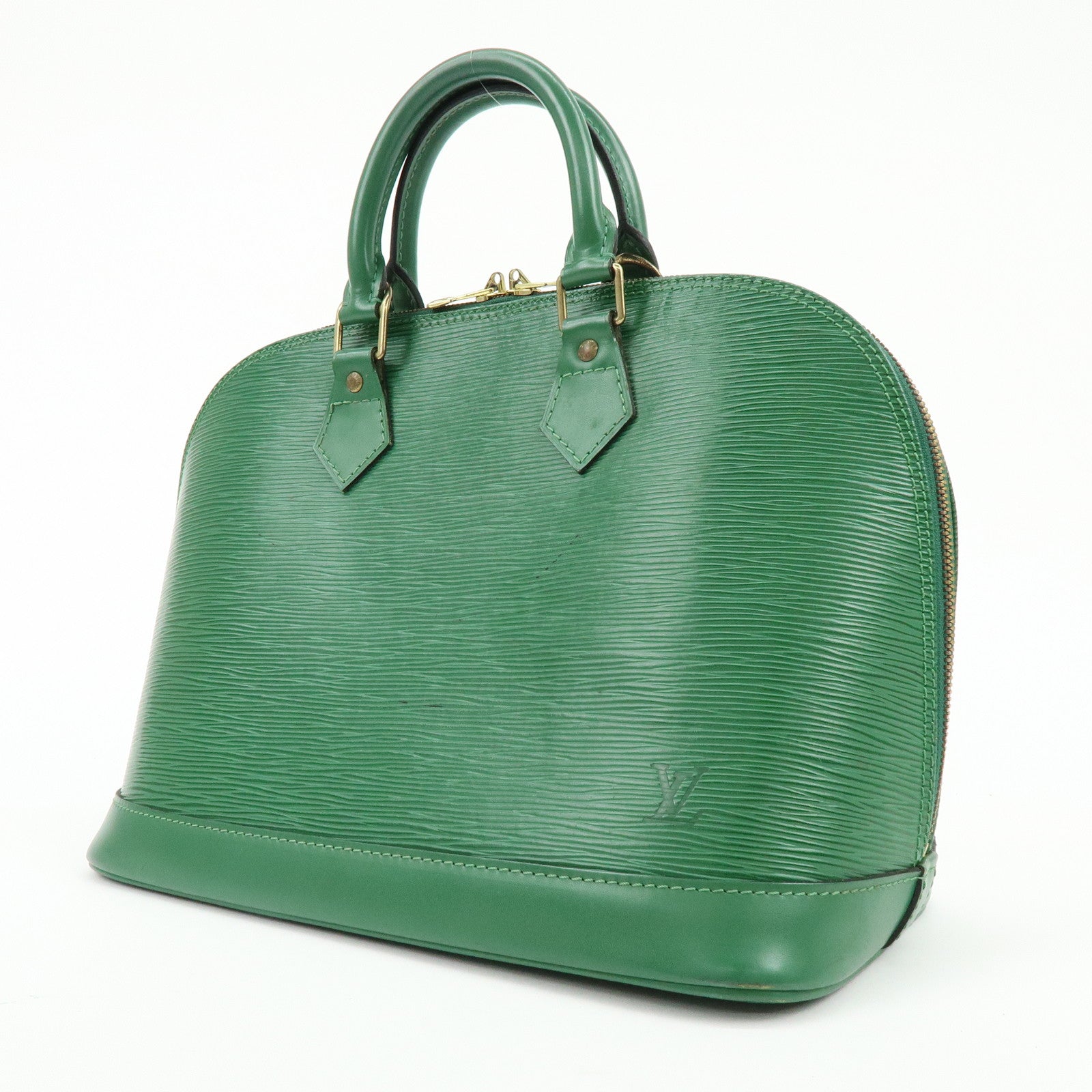 Louis Vuitton Epi Alma 2Way Bag Hand Bag Borneo Green M52144