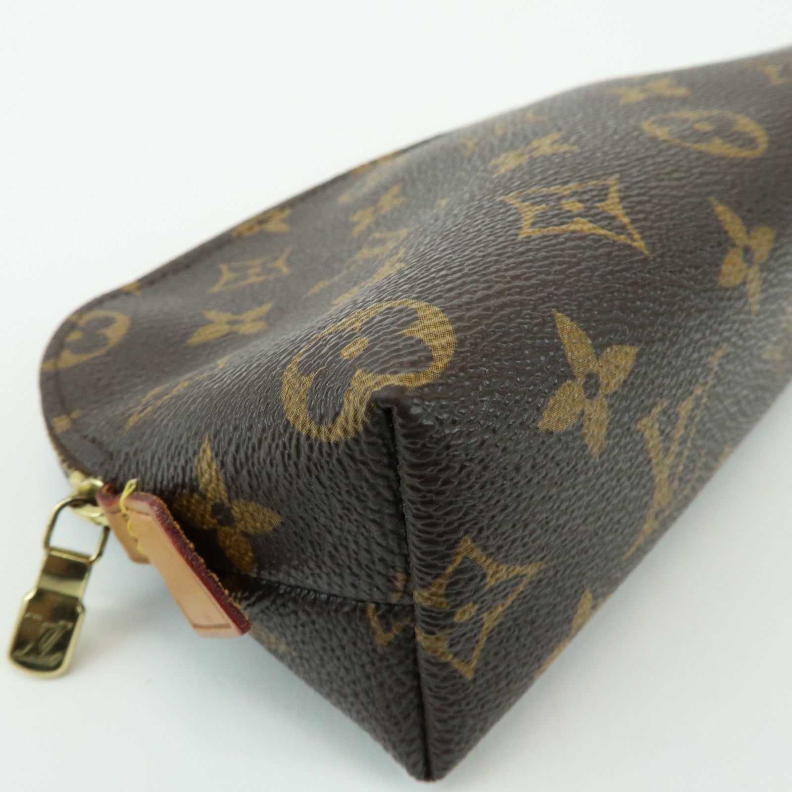 Louis Vuitton Monogram Pochette Cosmetic PM Pouch Brown M47515