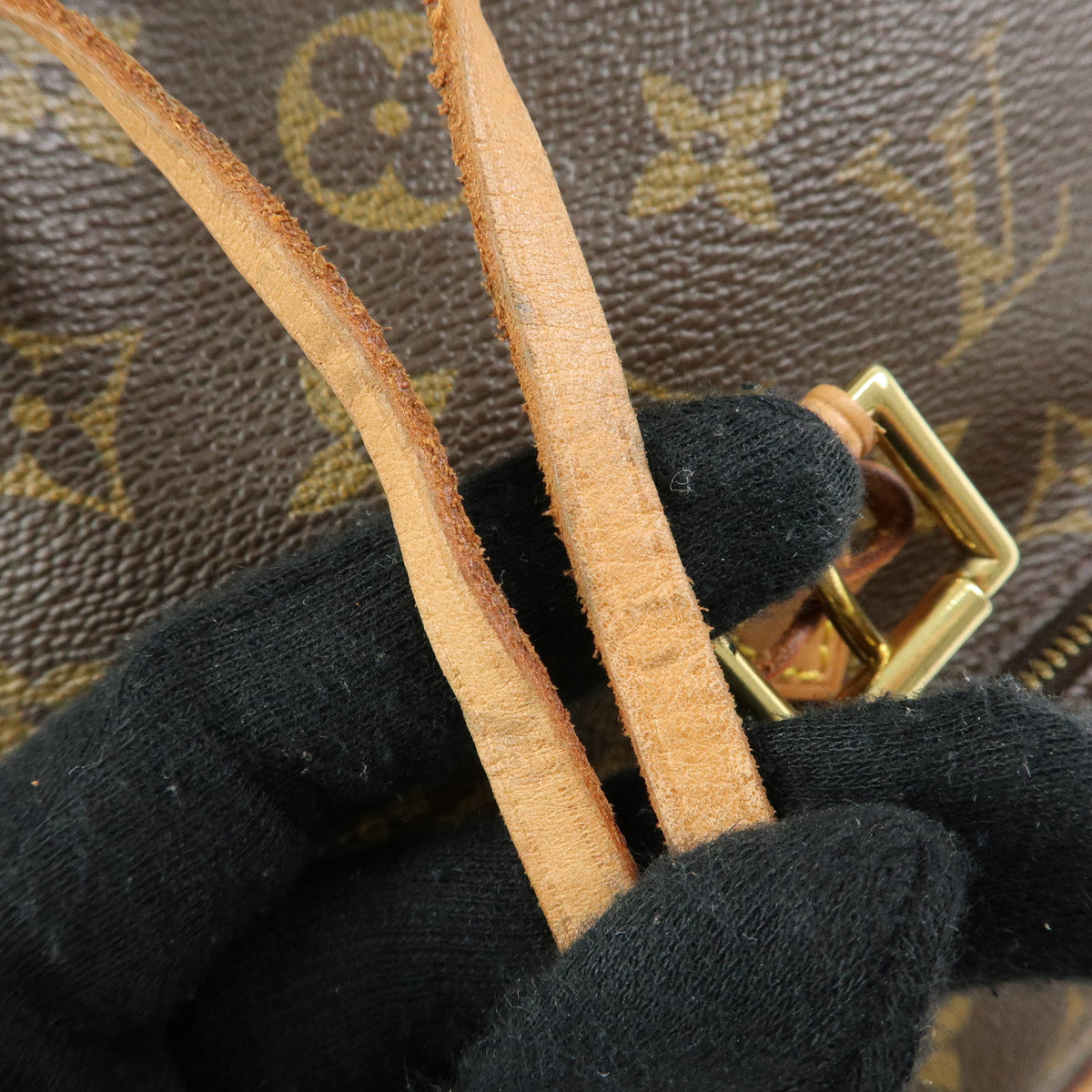 Louis Vuitton Monogram Montsouris MM Backpack Rucksack Brown M51136