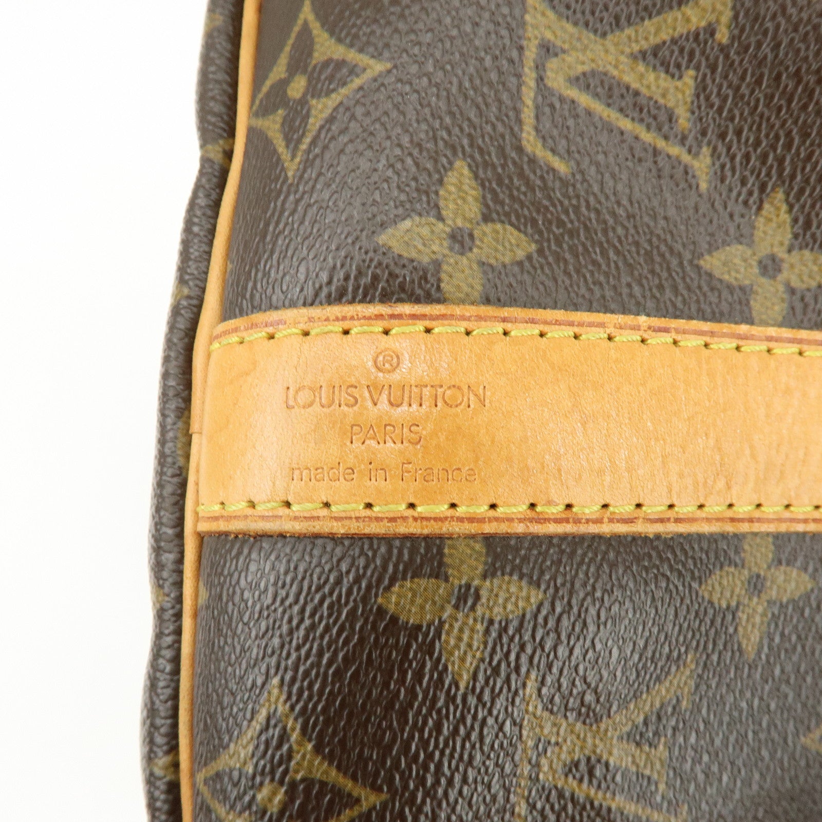 Louis Vuitton Monogram Keep All Bandouliere 45 Boston Bag Brown M41418