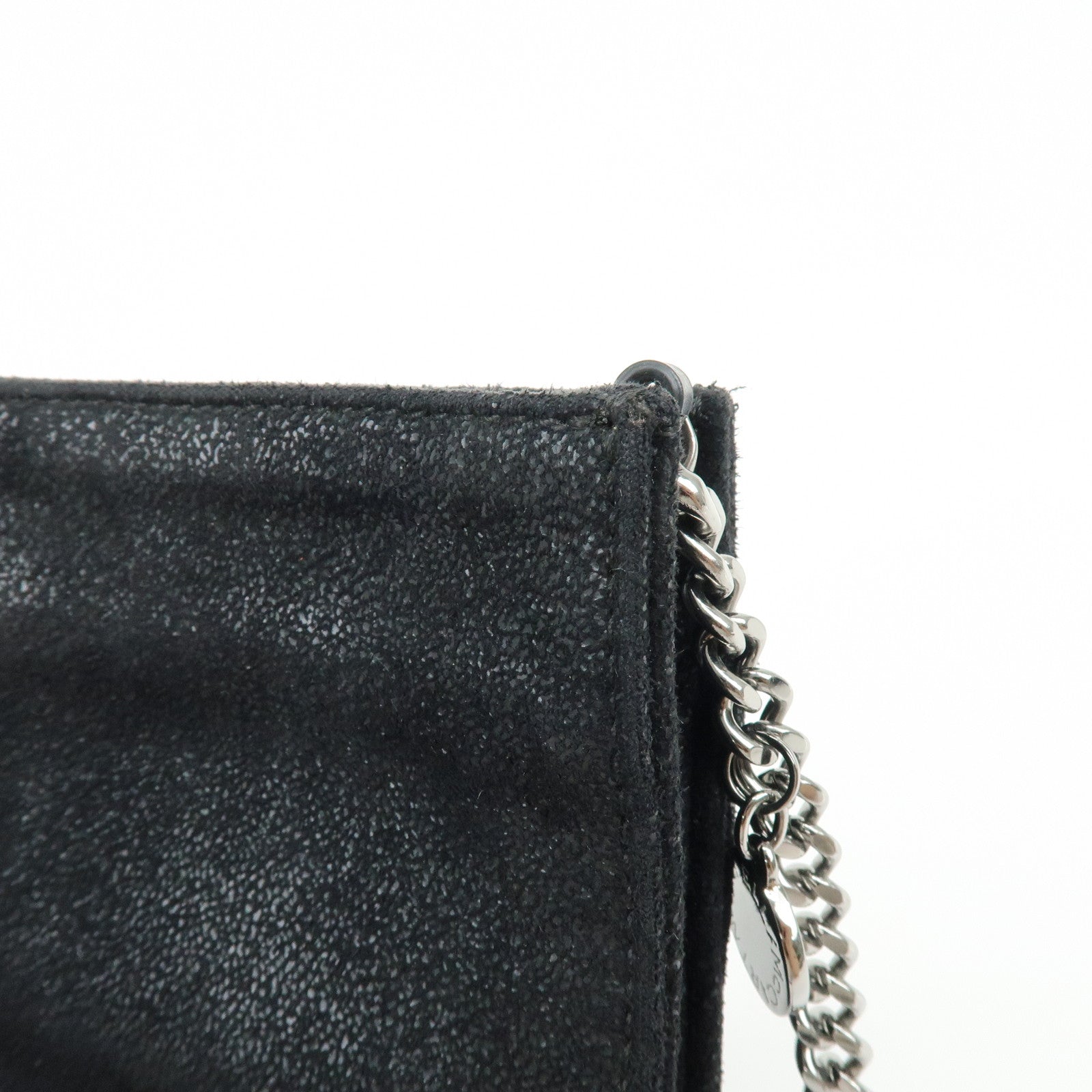 STELLA MCCARTNEY Polyester Chain Shoulder Bag Crossbody Bag Black