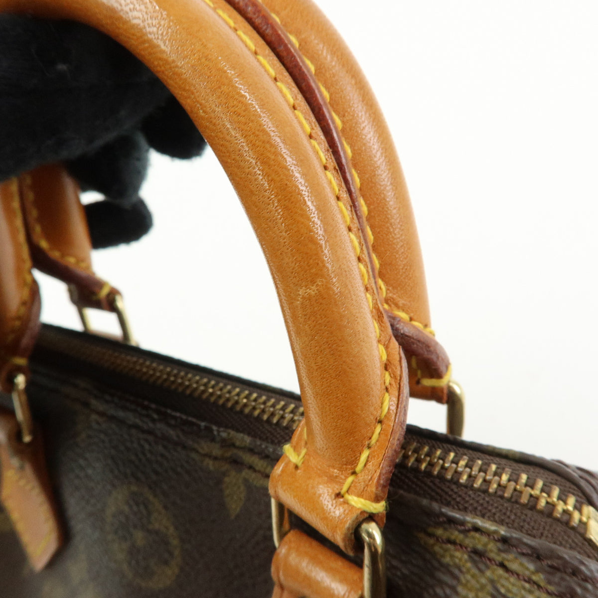 Louis Vuitton Monogram Mini Speedy Hand Bag Brown M41534