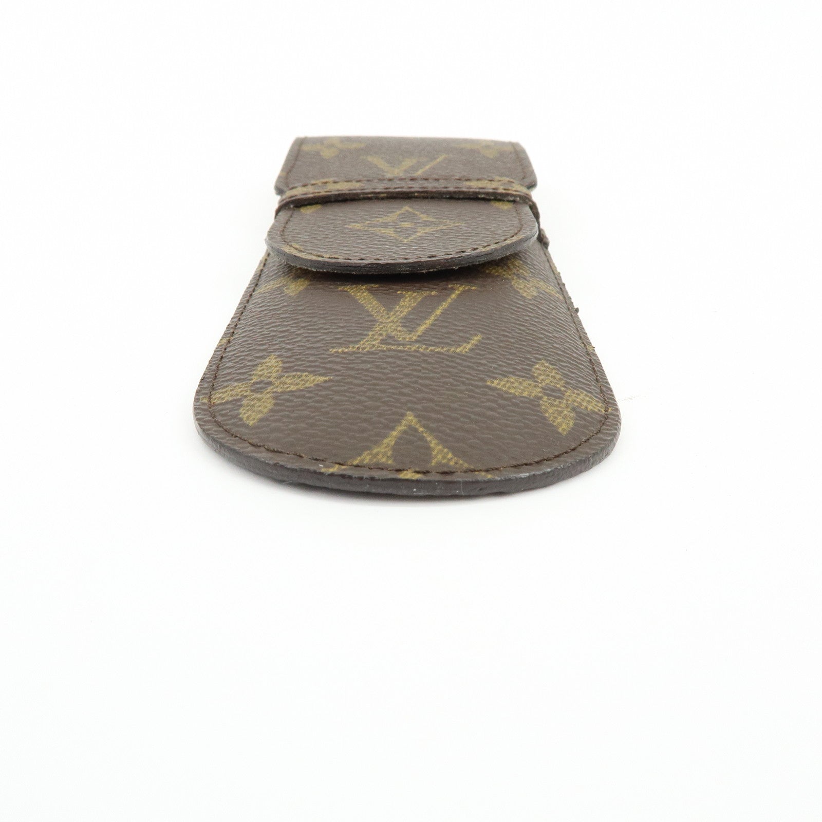 Louis Vuitton Monogram Etui Stylo Canvas Pen Case Brown