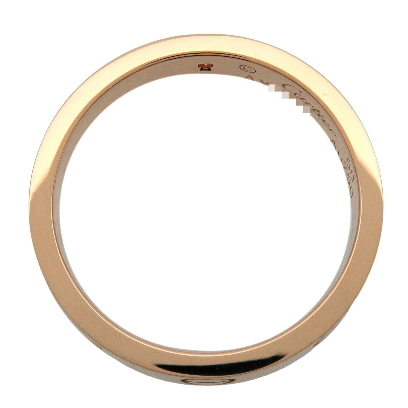 Cartier Mini Love 1P Diamond Ring K18 750YG #50 US5.25 EU50 HK11