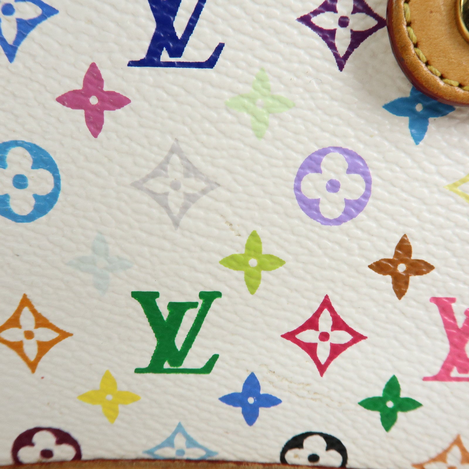 Louis Vuitton Monogram Multicolor Agenda PM Planner Cover Blanc R20896