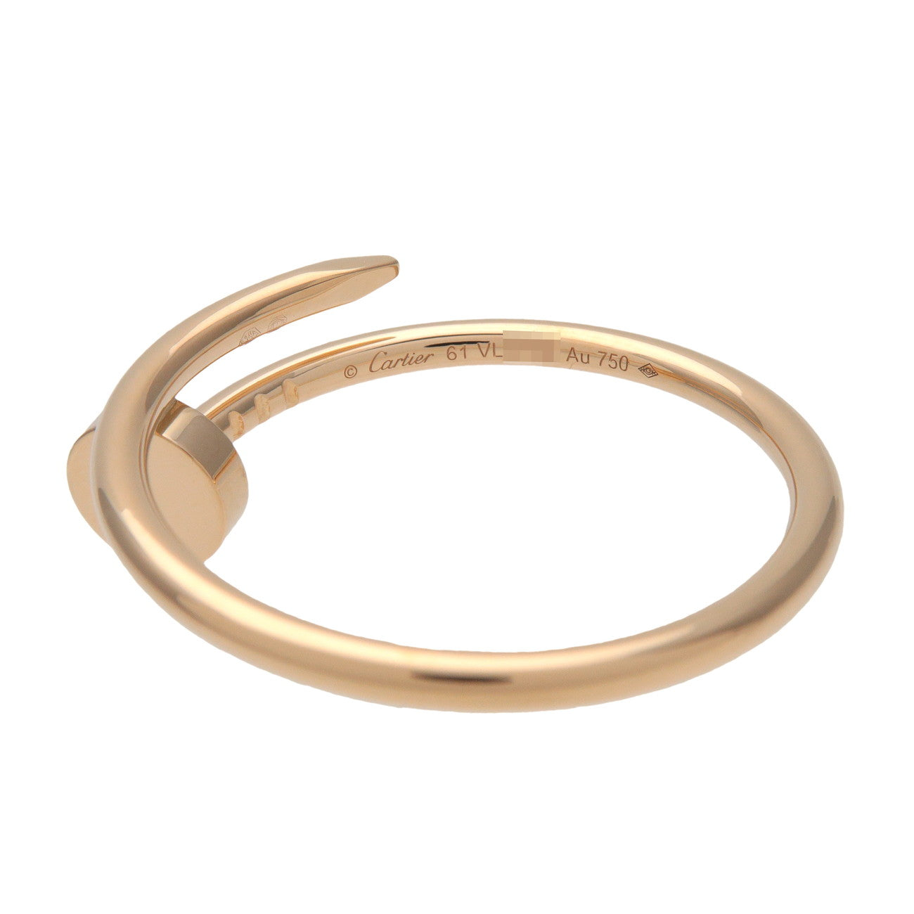 Cartier Juste un Clou Ring SM K18 750YG Yellow Gold #61 US10 EU61 HK22
