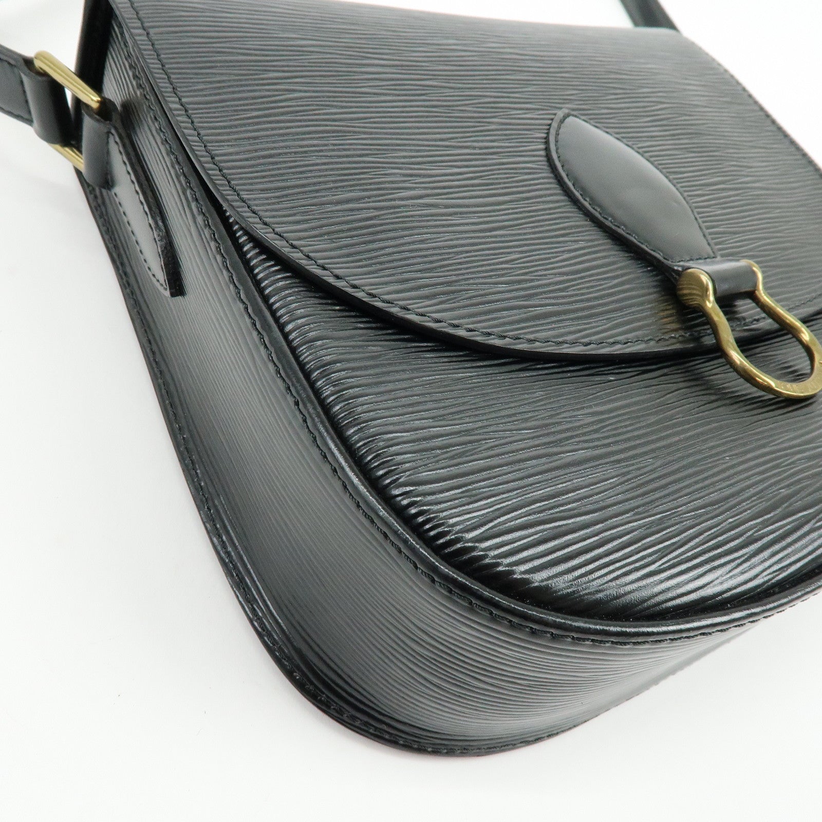 Louis Vuitton Epi Saint Cloud Shoulder Bag Black Noir M52192