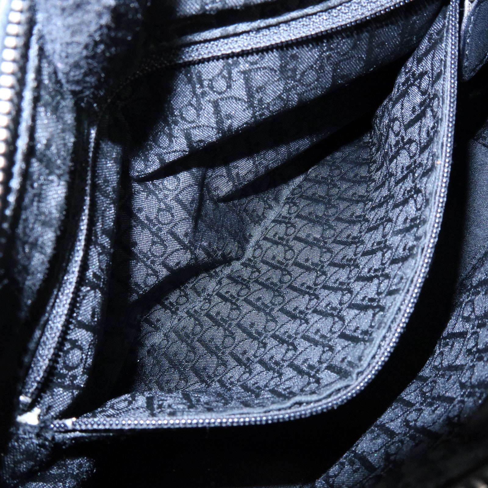 Christian Dior Cannage Lady Dior Suede Leather Hand Bag Black