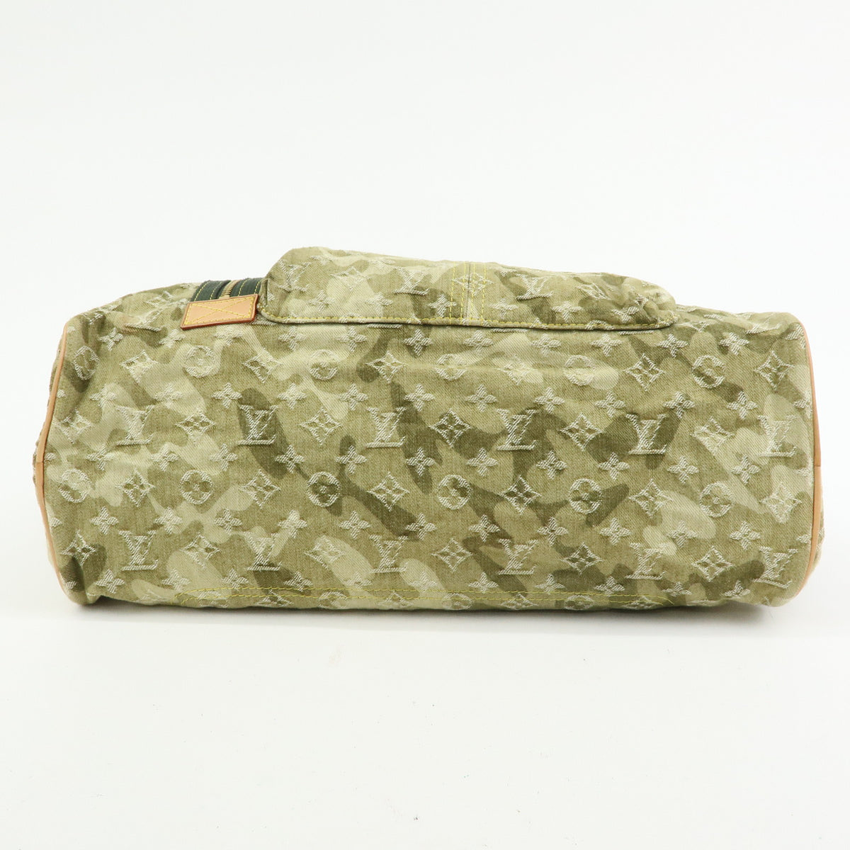 Louis Vuitton Monogramouflage Lys Denim Leather Boston Bag Green M95771