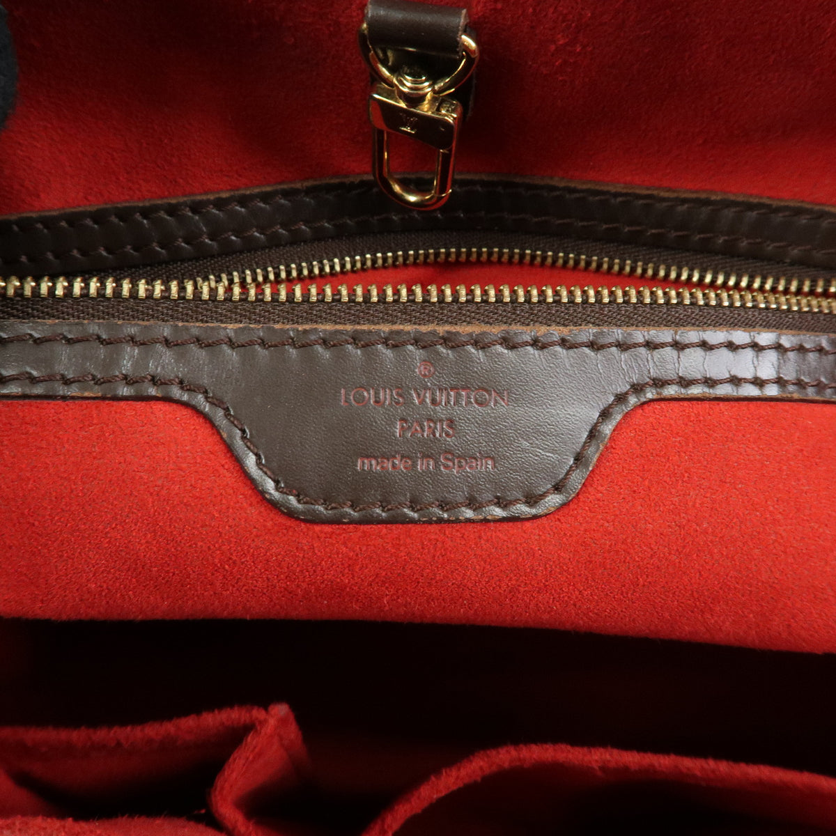 Louis Vuitton Damier Ebene Hampstead PM Hand Bag Tote Bag N51205