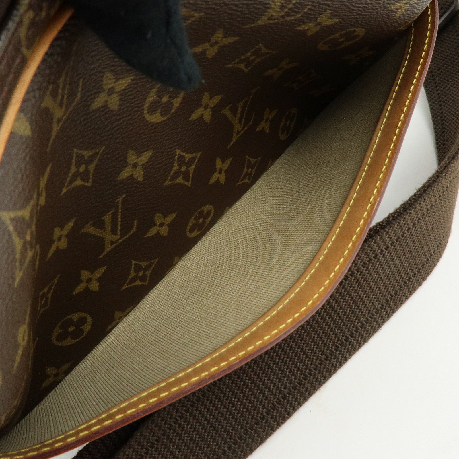 Louis Vuitton Monogram Reporter PM Shoulder Bag Brown M45254