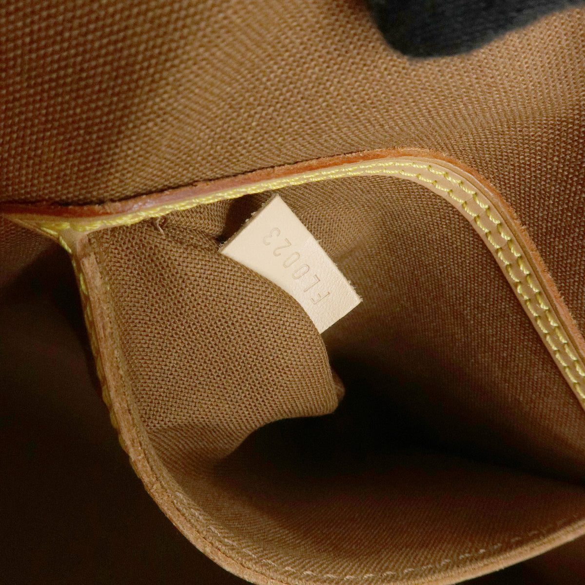 Louis Vuitton Monogram Alma Canvas Leather Hand Bag Brown M51130