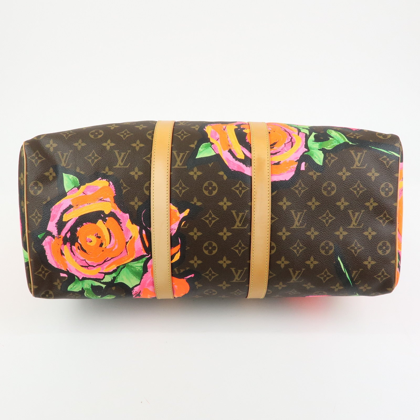 Louis Vuitton Monogram Rose Keep All Bandouliere 50 Boston Bag M48605