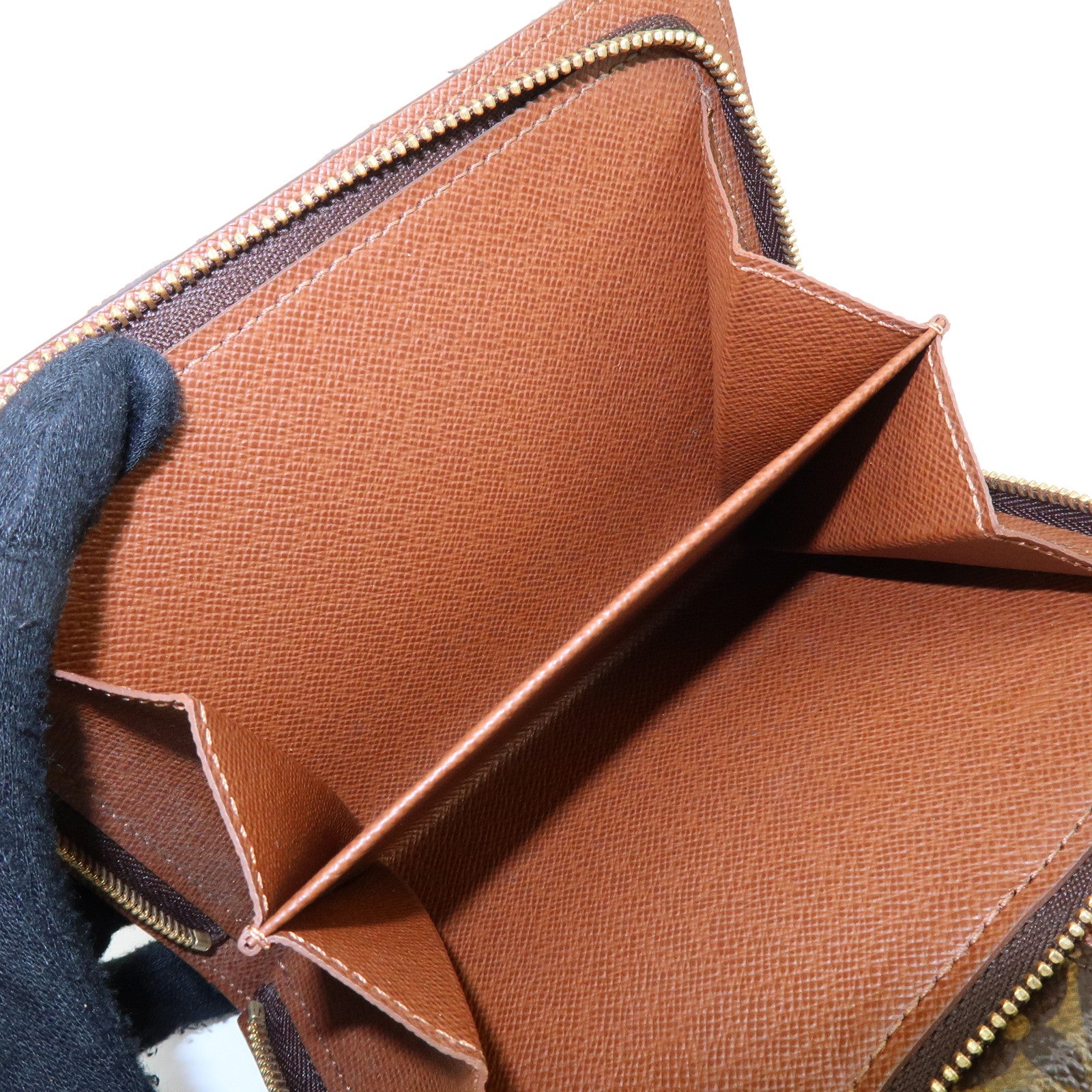 Louis Vuitton Monogram Porte Papier Zip Bi-fold Wallet M61207