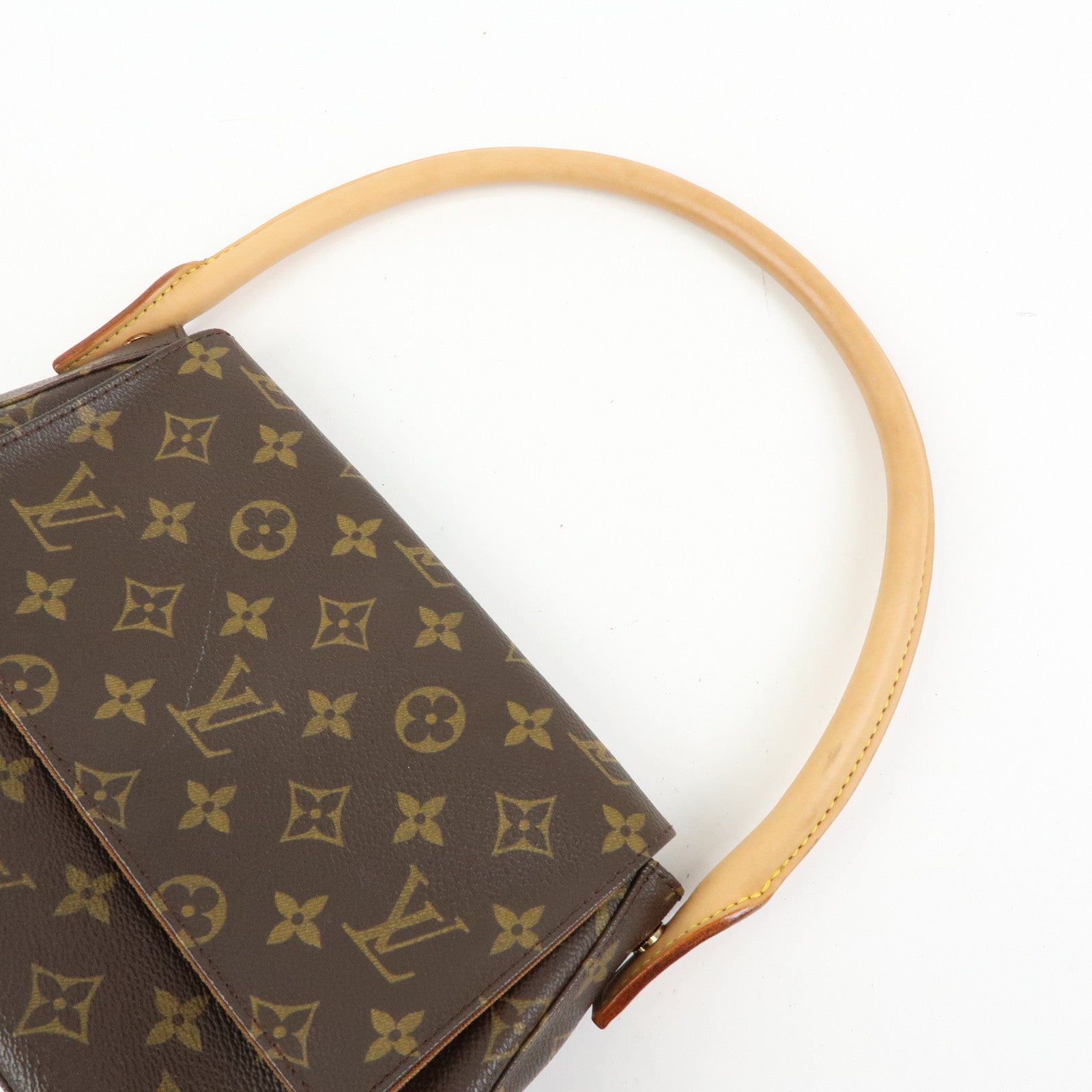 Louis Vuitton Monogram Mini Looping Canvas Shoulder Bag Brown M51147