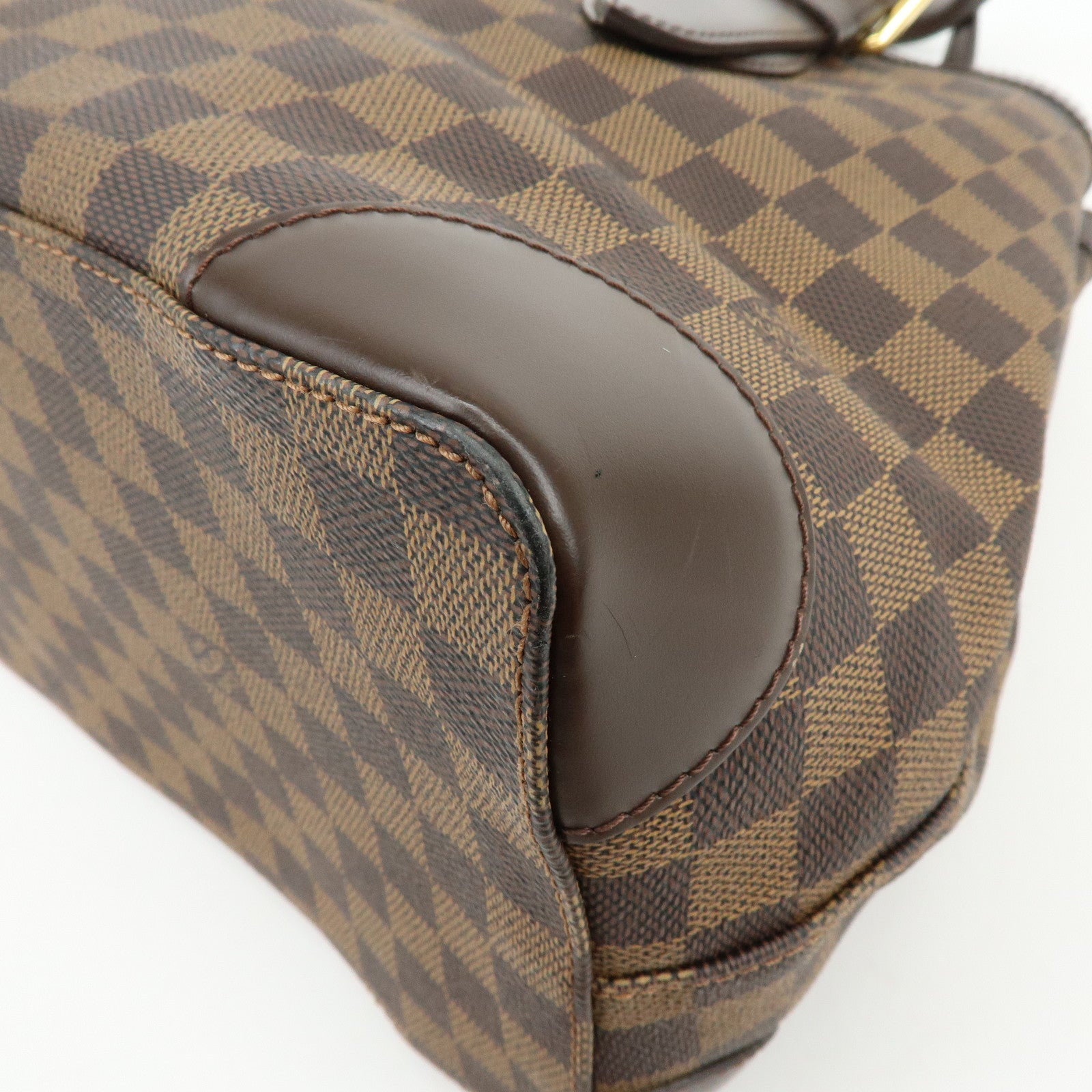 Louis Vuitton Damier Hampstead MM Hand Bag Tote Bag Brown N51204
