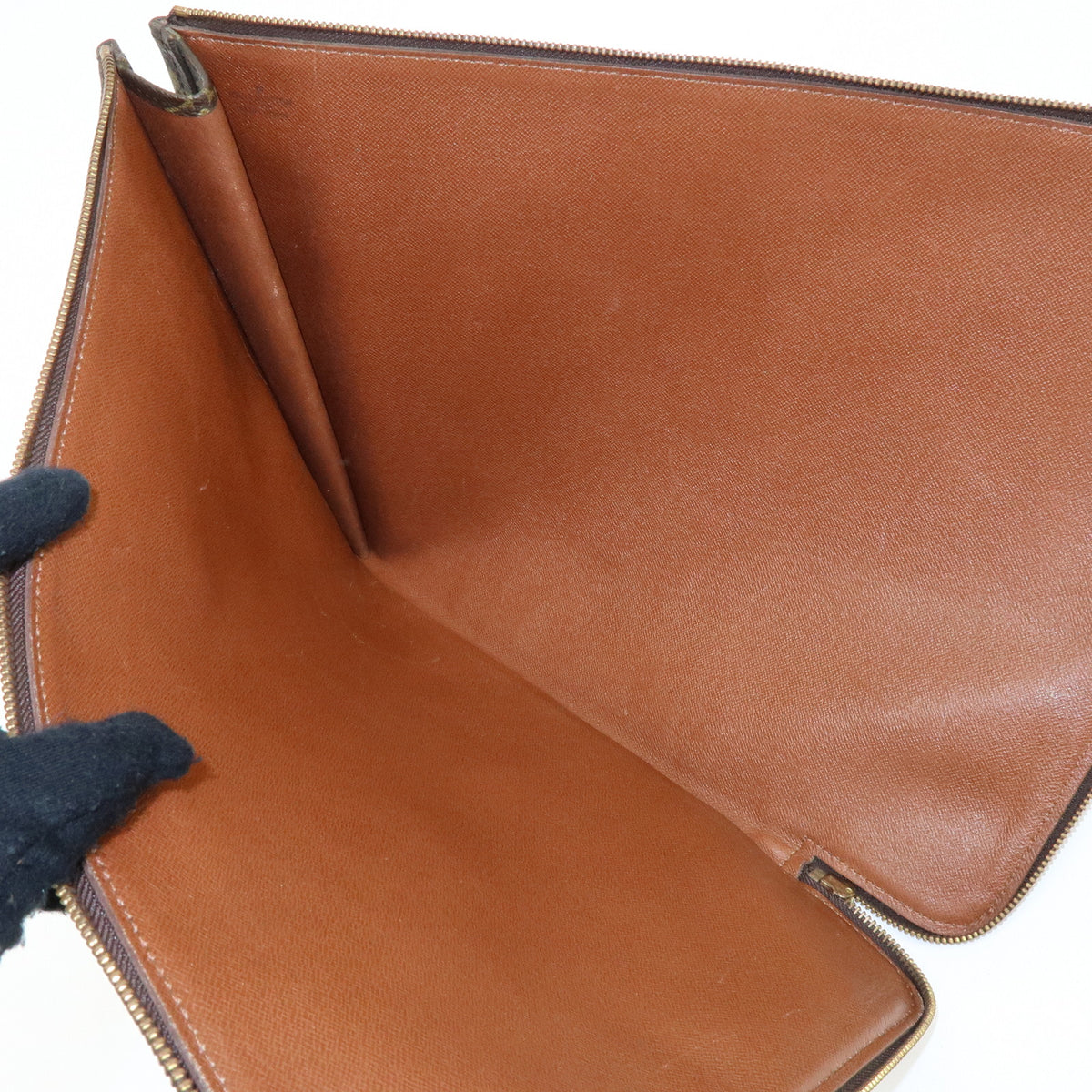 Louis Vuitton Monogram Posh Documents Clutch Bag Brown M53456