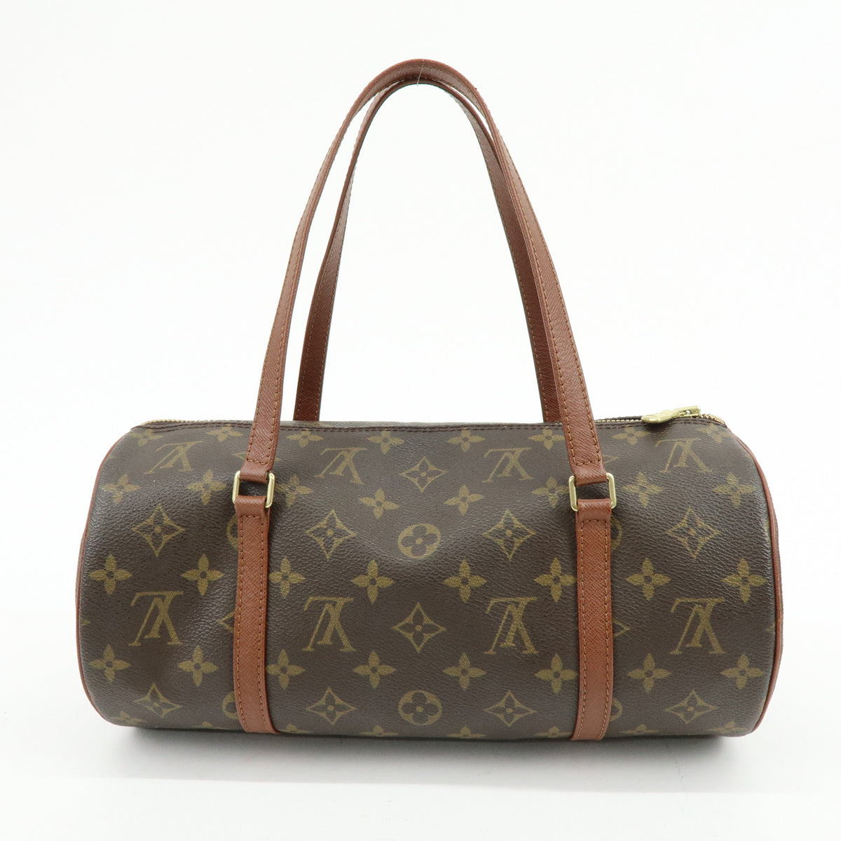Louis Vuitton Monogram Papillon 30 Hand Bag Brown M51365