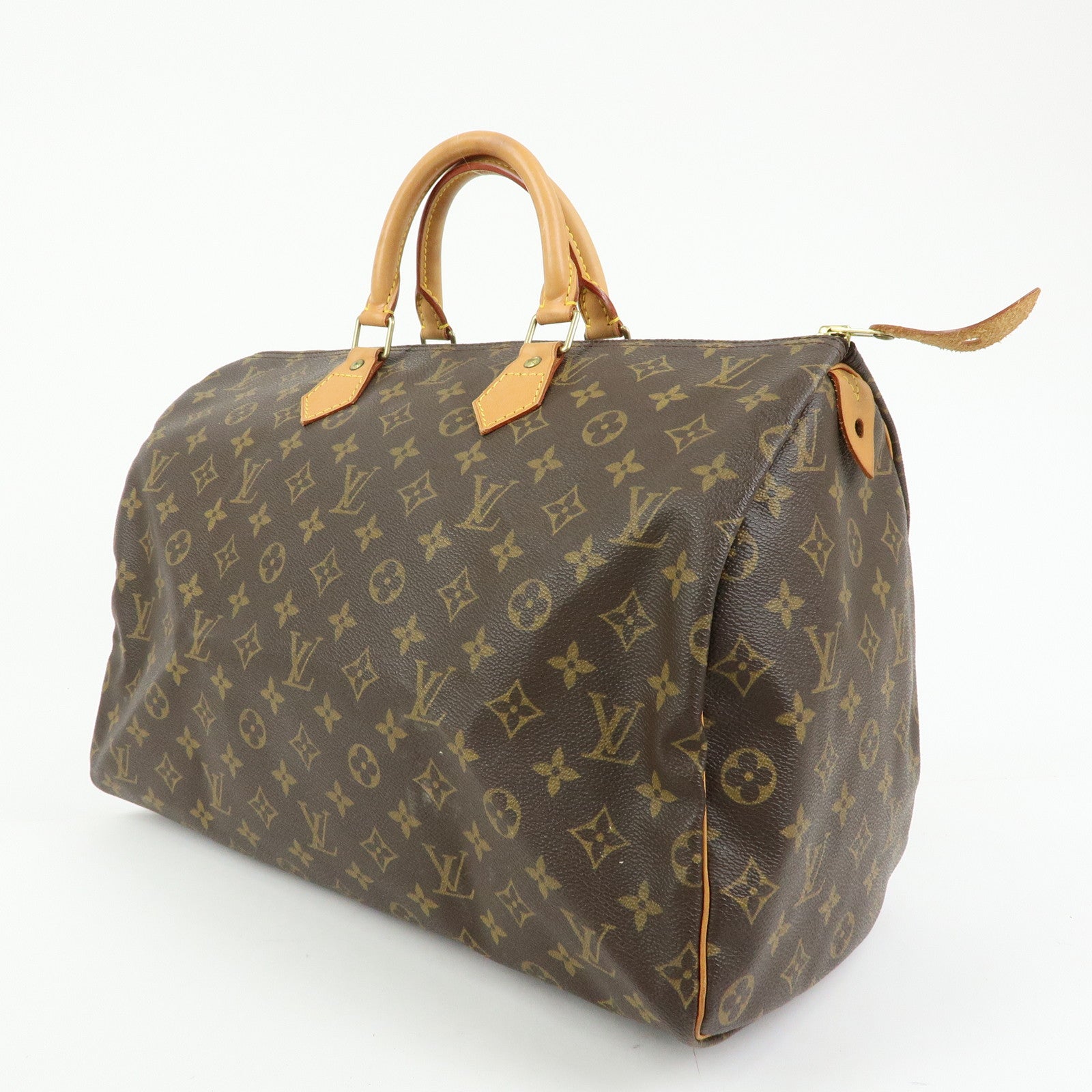 Louis Vuitton Monogram Speedy 40 Hand Bag Boston Bag Brown M41522