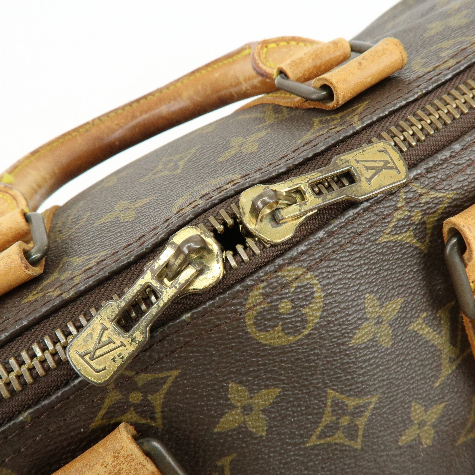 Louis Vuitton Monogram Keep All Bandouliere 45 Boston Bag Brown M41418