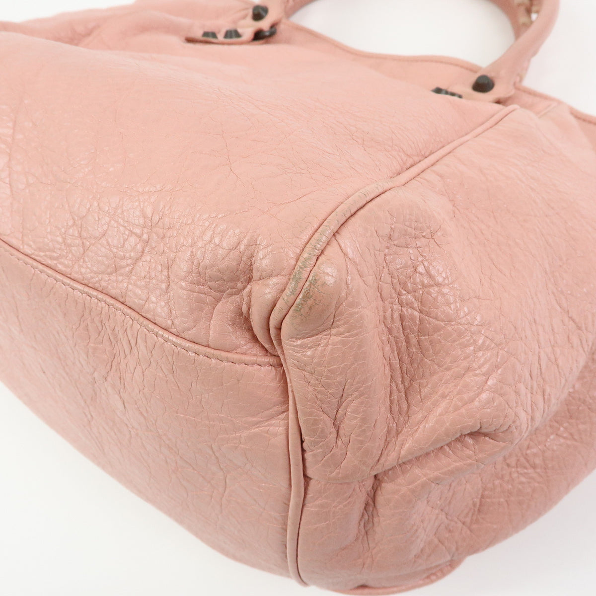 BALENCIAGA Classic The Sunday Leather Tote Bag Hand Bag Pink 228750