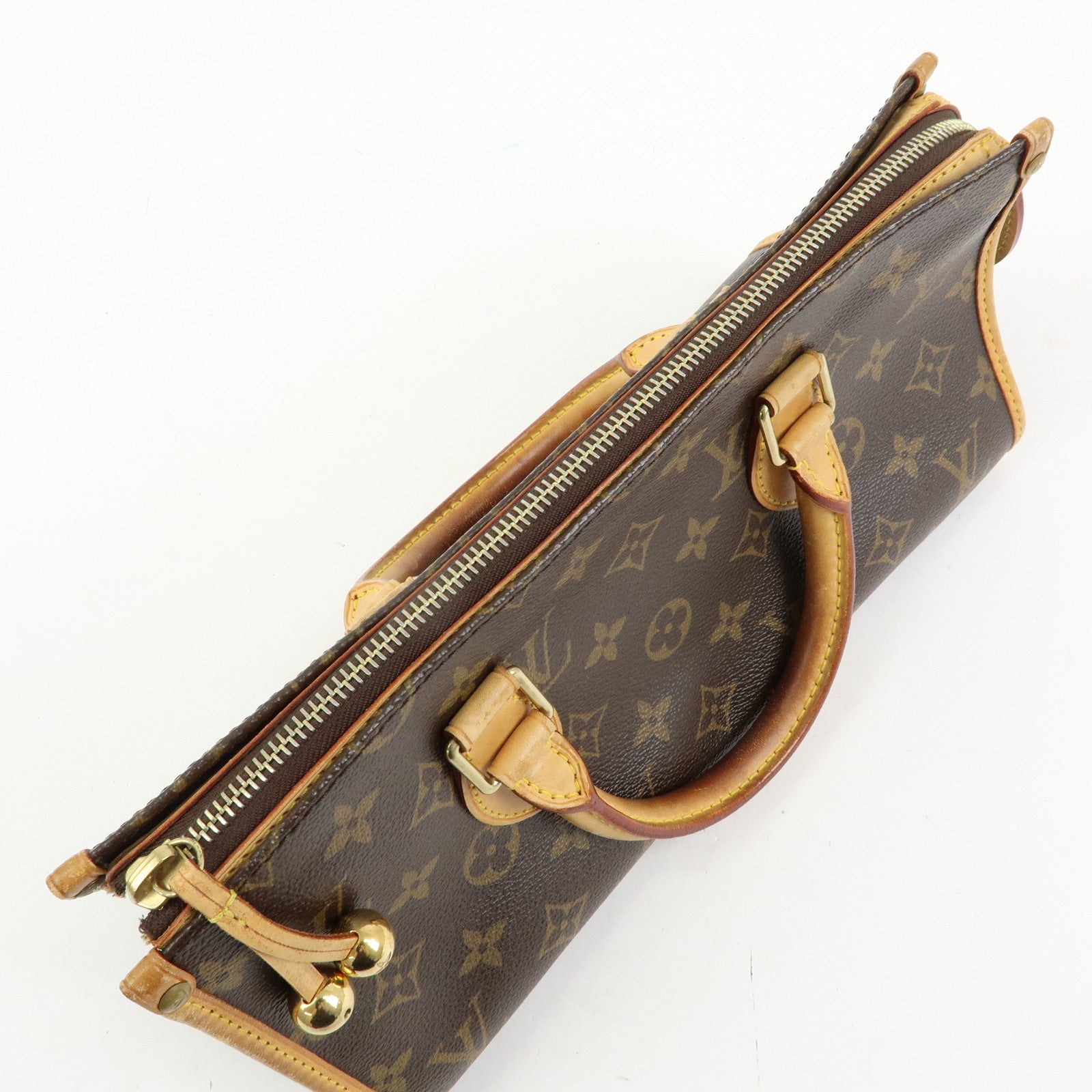 Louis Vuitton Monogram Canvas Popincourt Hand Bag Brown M40009