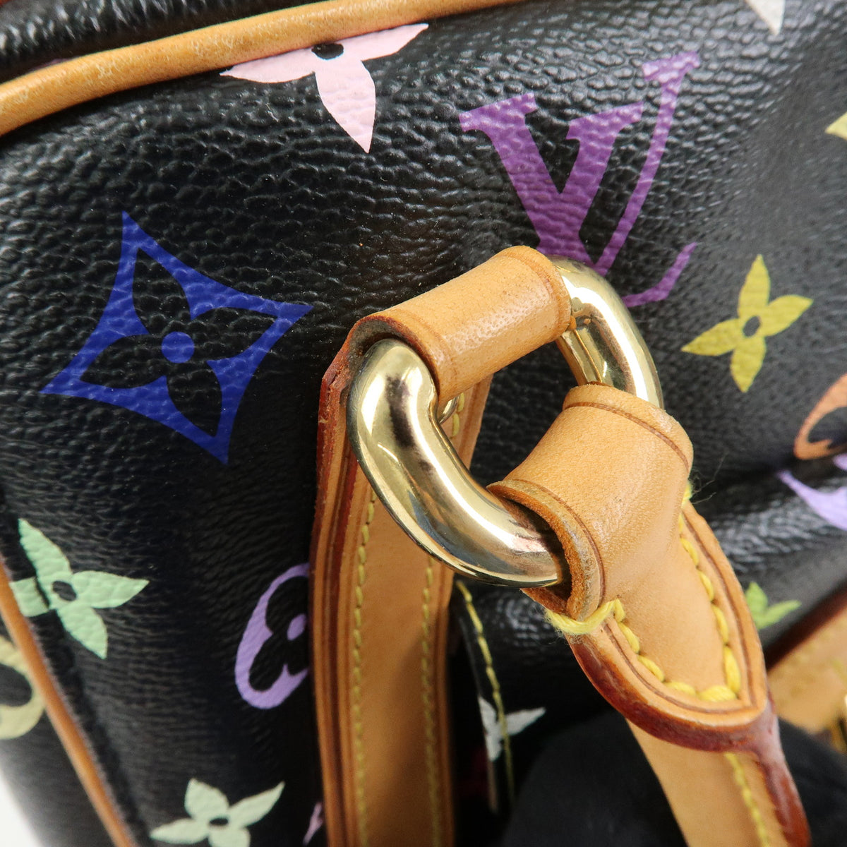 Louis Vuitton Monogram Multicolor Priscilla Hand Bag Noir M40097