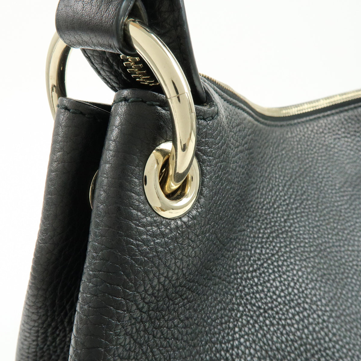 GUCCI SOHO Interlocking G Leather 2Way Bag Shoulder Bag Black 408825