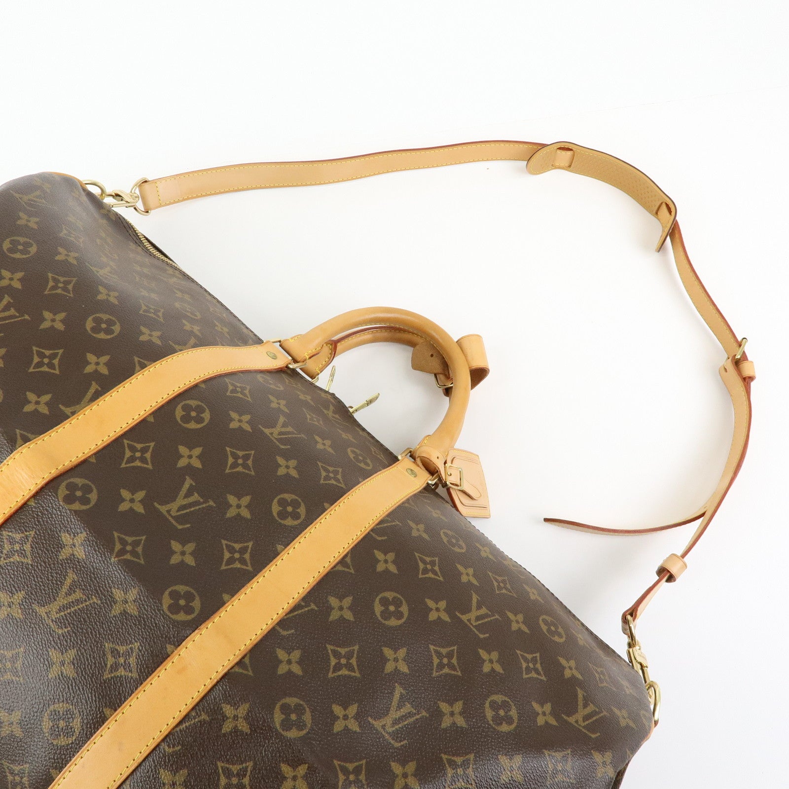 Louis Vuitton Monogram Keep All Bandouliere 55 Boston Bag M41414