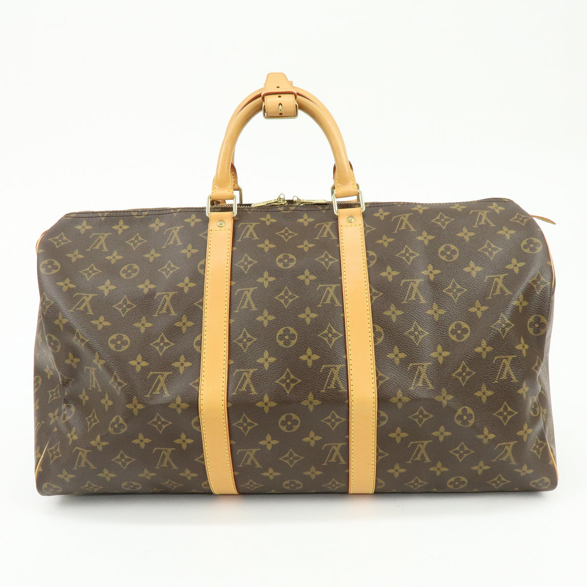 Louis Vuitton Monogram Keep All 50 Boston Bag Brown M41426