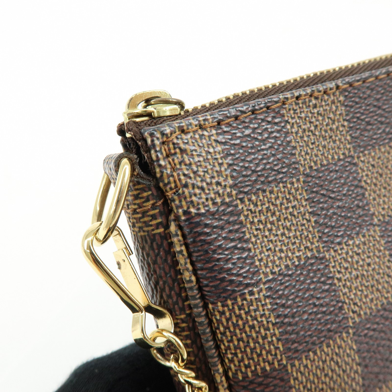 Louis Vuitton Damier Ebene Mini Pochette Accessoires Hand Bag