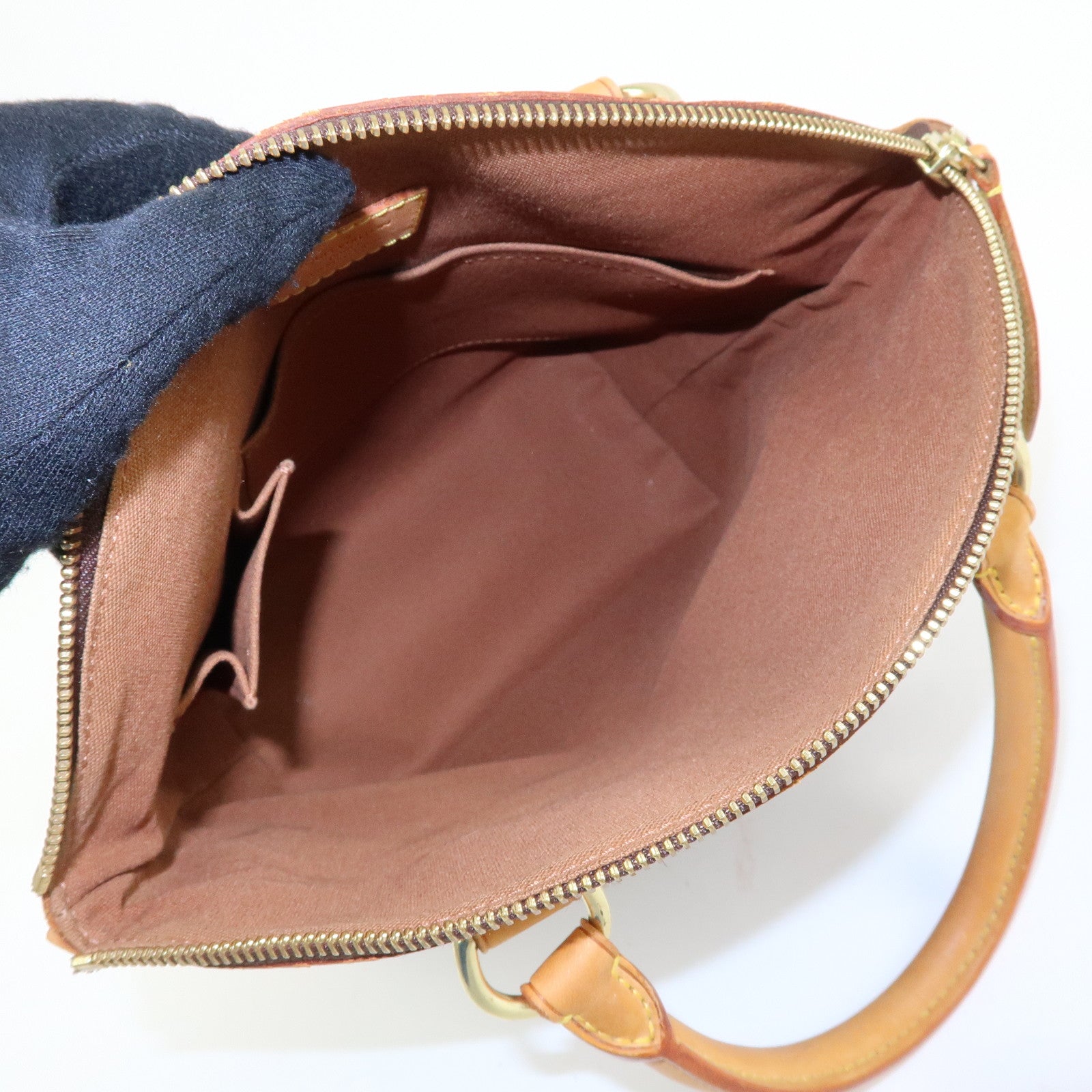 Louis Vuitton Monogram Lockit Hand Bag Tote Bag Brown M40102