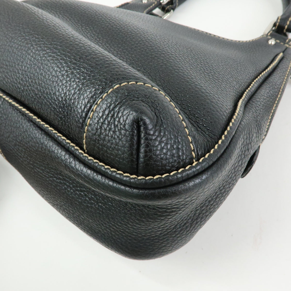 CHANEL LAX Leather Shoulder Bag Hand Bag Tassel Black A23055