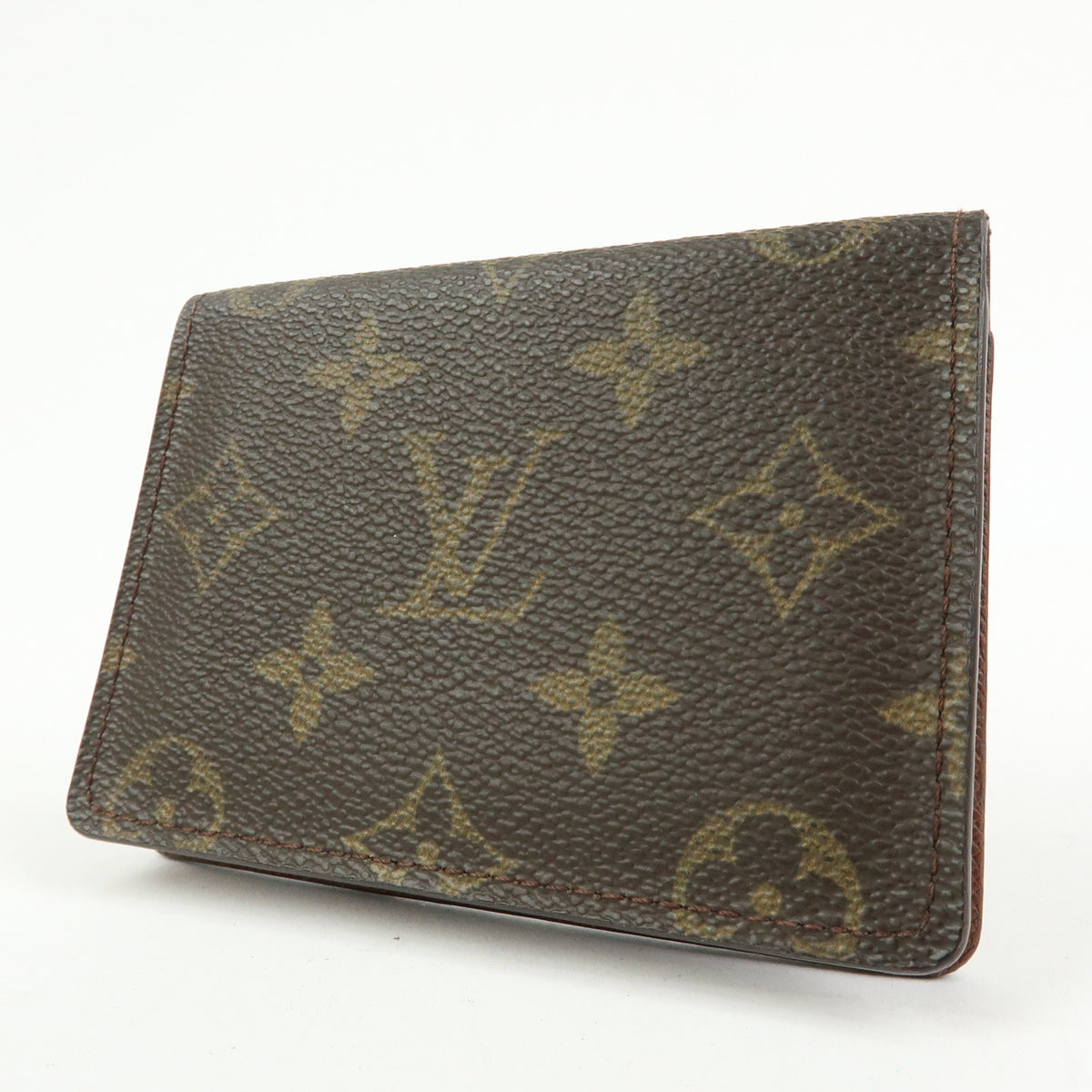 Louis Vuitton Monogram Porte 2 Cartes Vertical Card Case Brown M60533