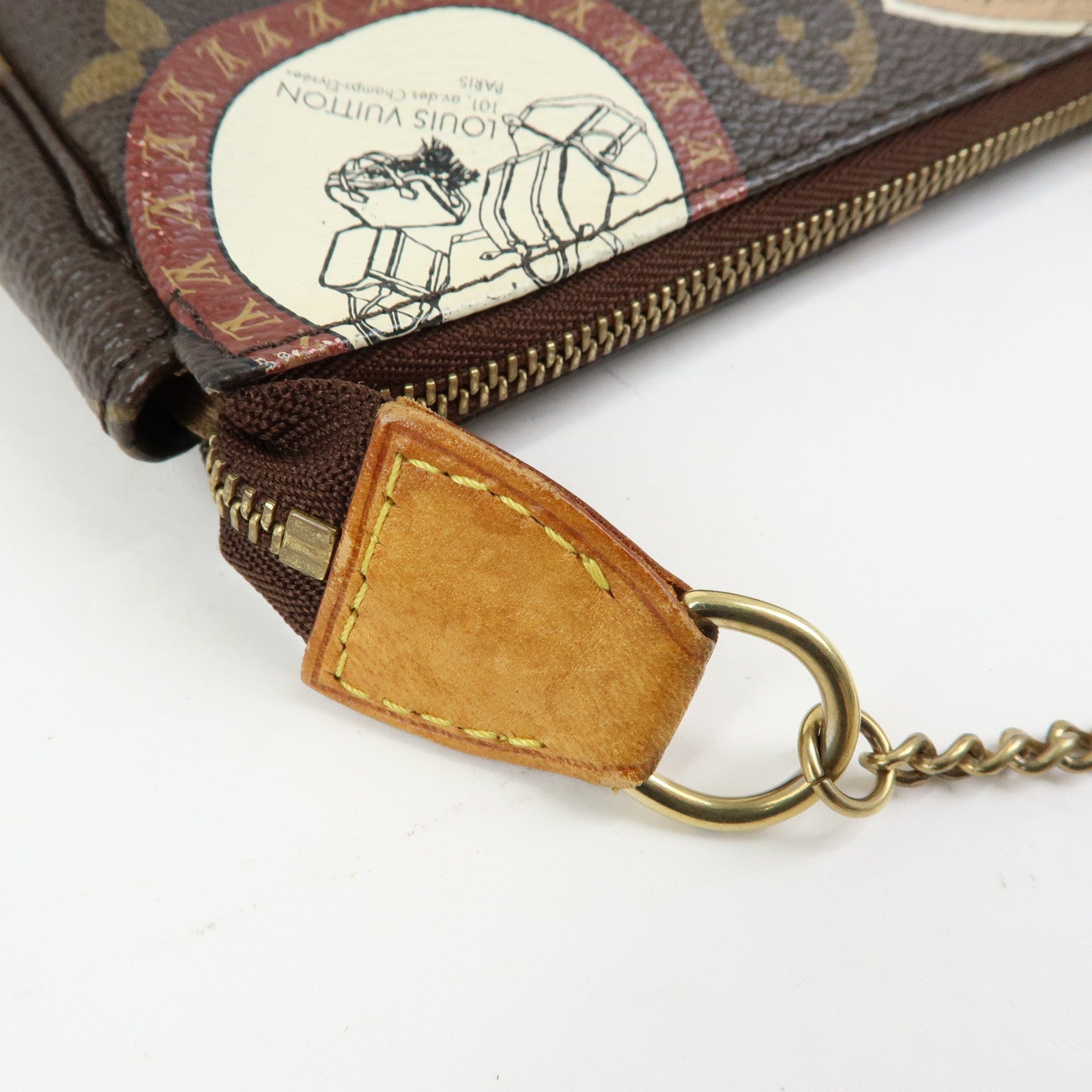 Louis Vuitton Monogram Mini Pochette Accessoire Patch Brown M95804