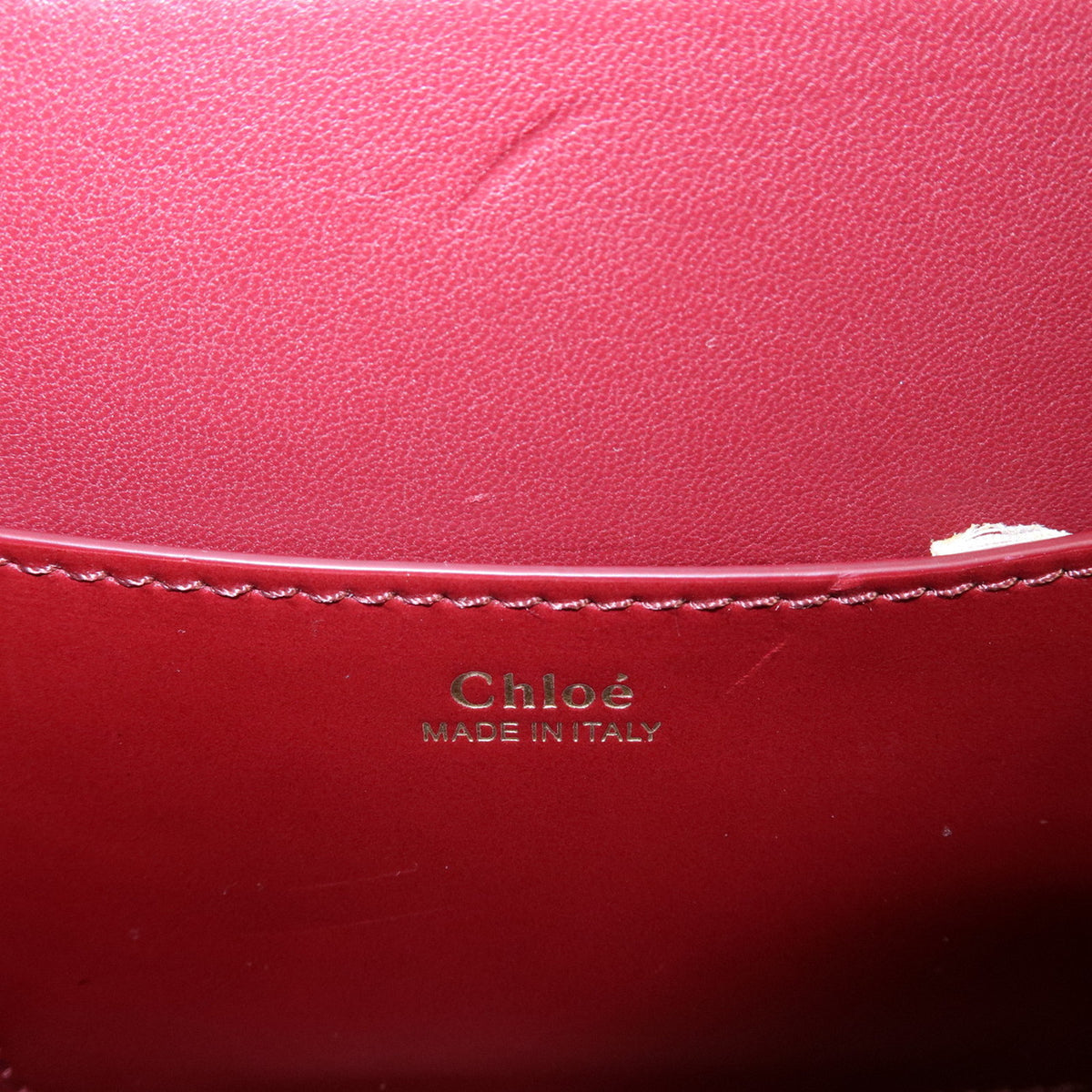 Chloe KATTIE Leather Shoulder Bag Crossbody Bag Wine Red