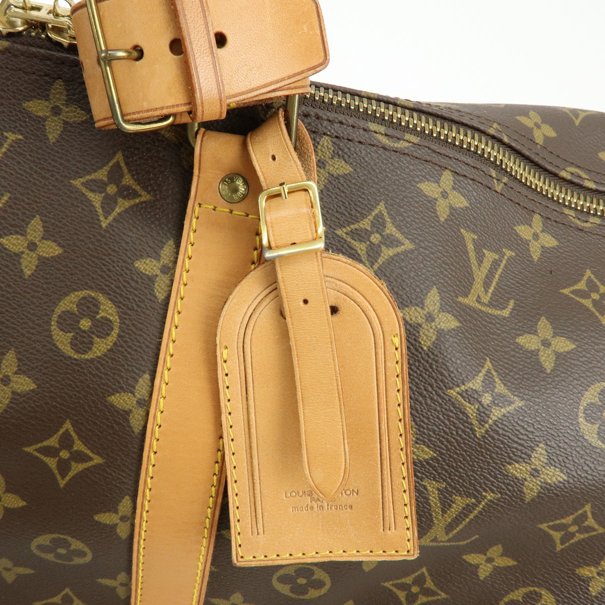 Louis Vuitton Monogram Keep All Bandouliere 60 Boston Bag Brown M41412