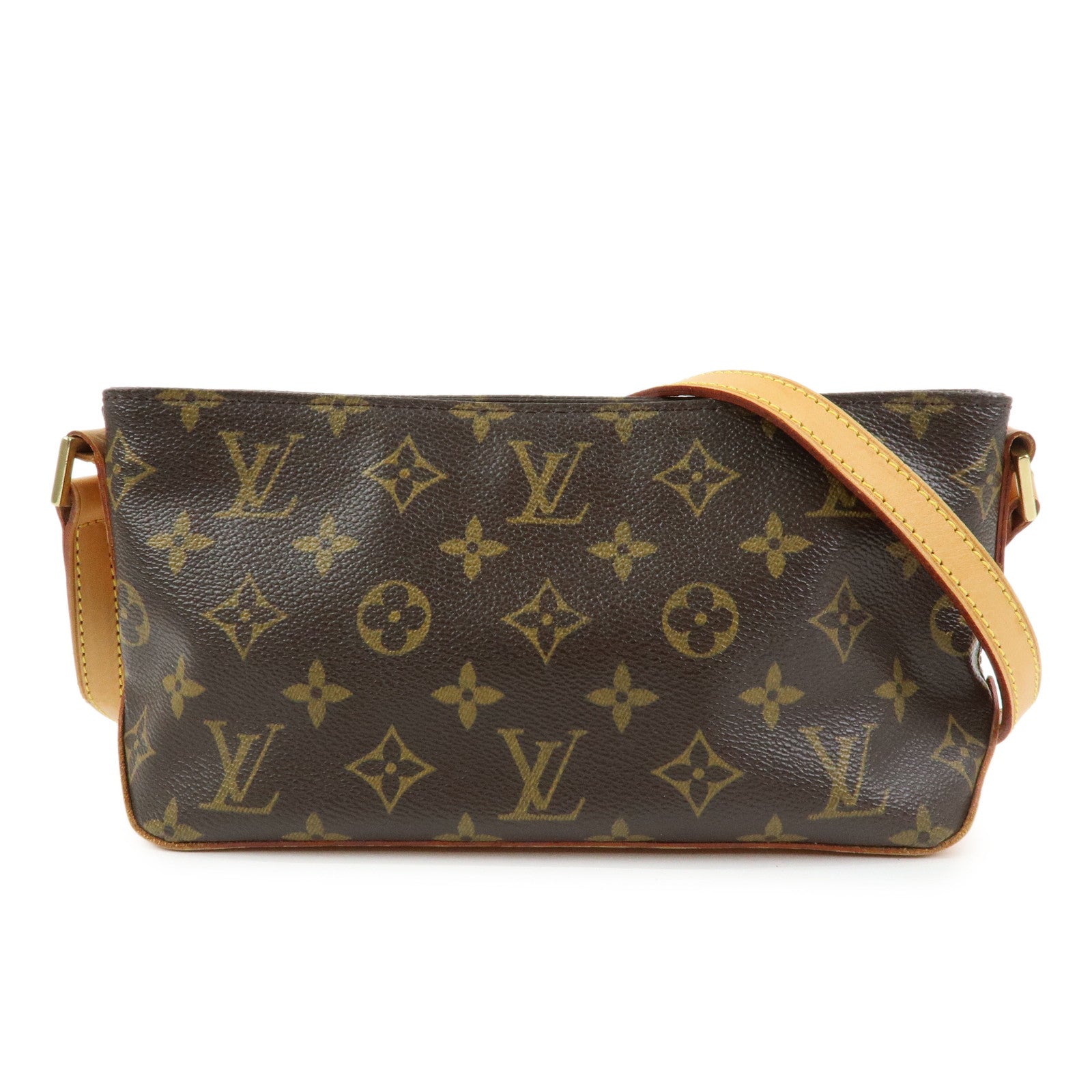 Louis Vuitton Monogram Trotteur Canvas Shoulder Bag Brown M51240
