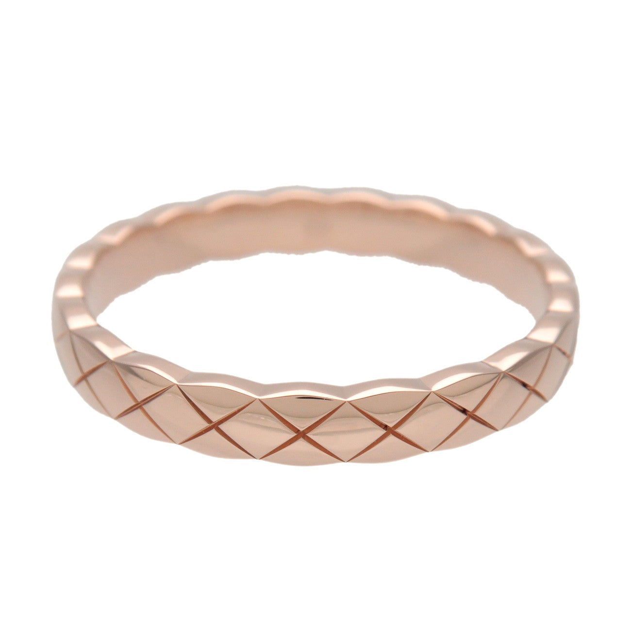 CHANEL COCO Crush Ring Mini K18 750PG Rose Gold #62 US 10 EU 62 J11785
