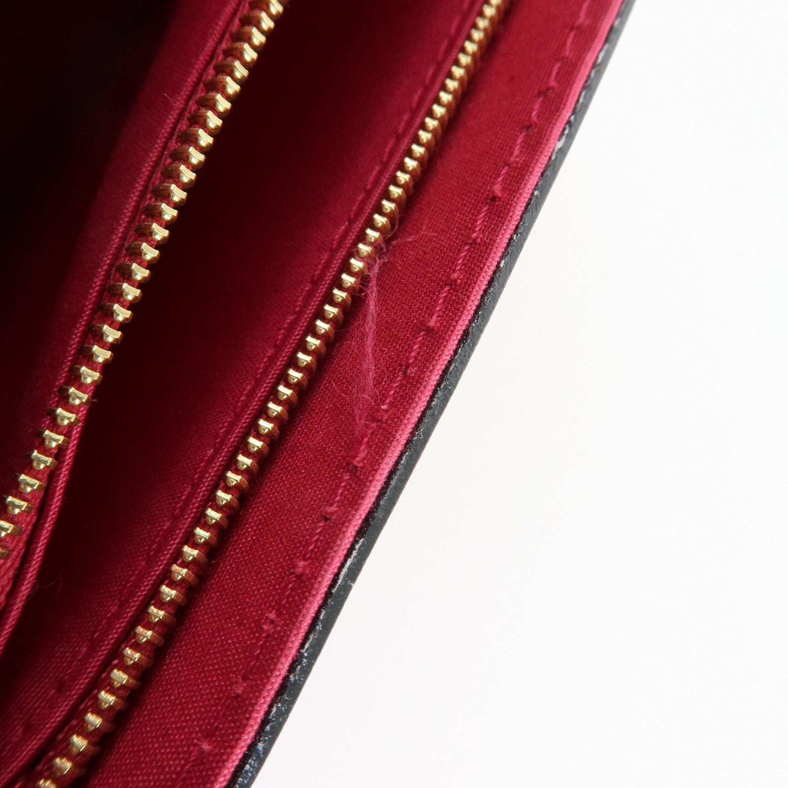 Louis Vuitton Vernis Pochette Louise GM Clutch Bag Rose Indien M61317