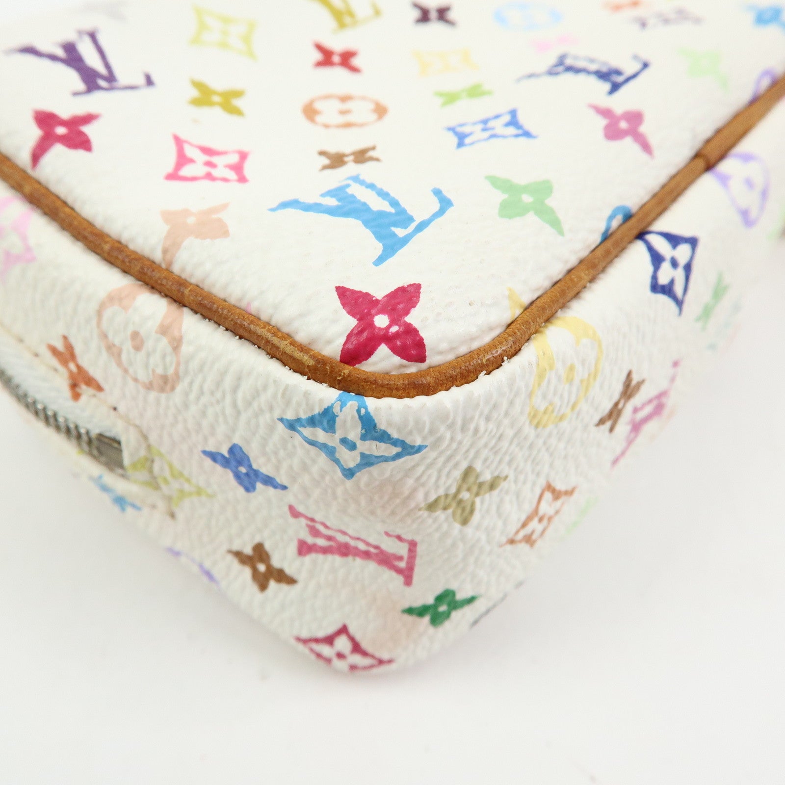 Louis Vuitton Monogram Multicolor Trousse Wapity Pouch Blanc M58033