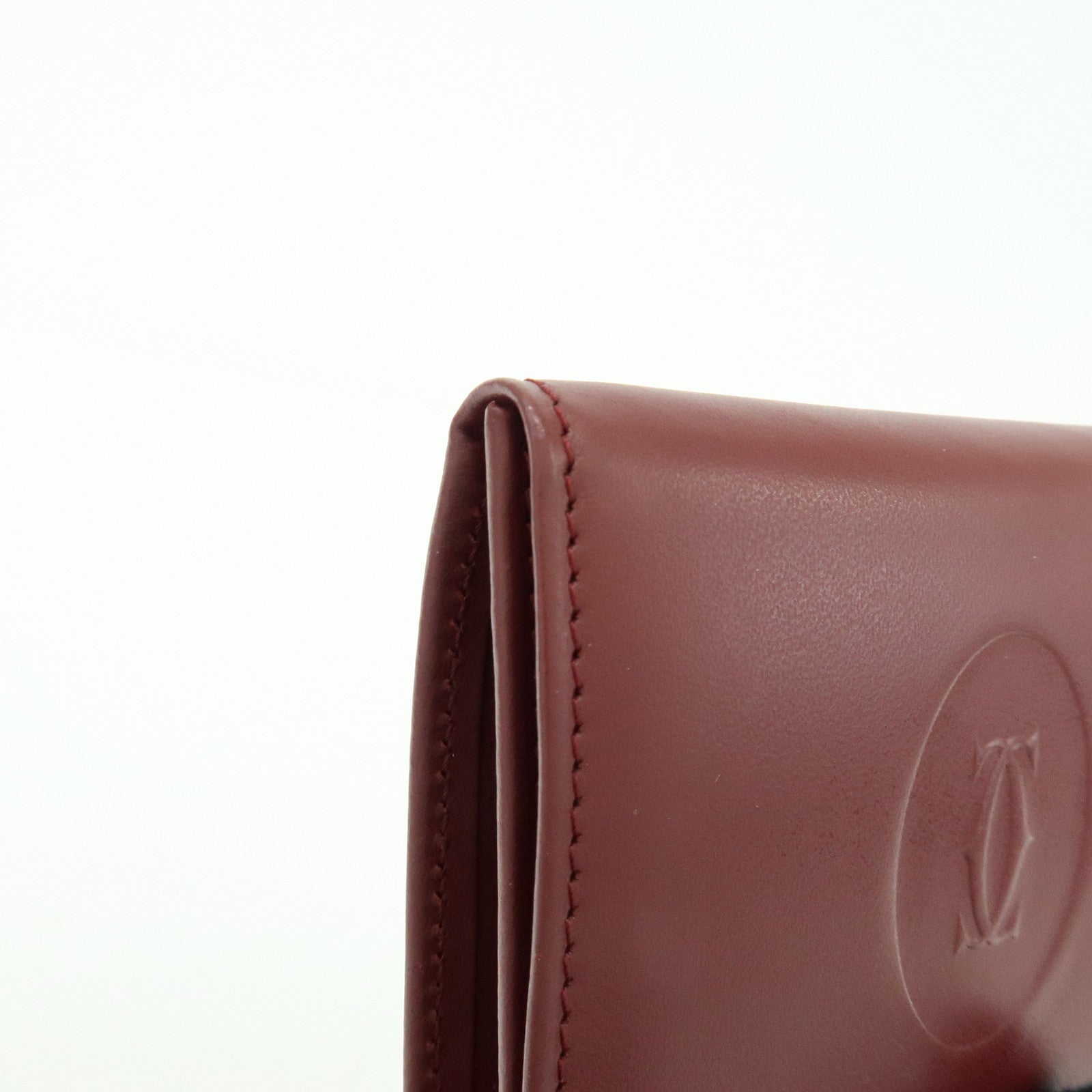 Cartier Must de Cartier Leather Coin Case Bordeaux