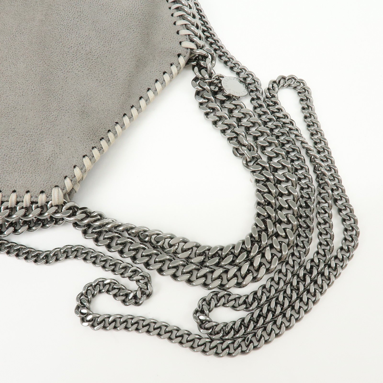 STELLA MCCARTNEY Falabella Faux Leather 2Way Bag Grey 371223